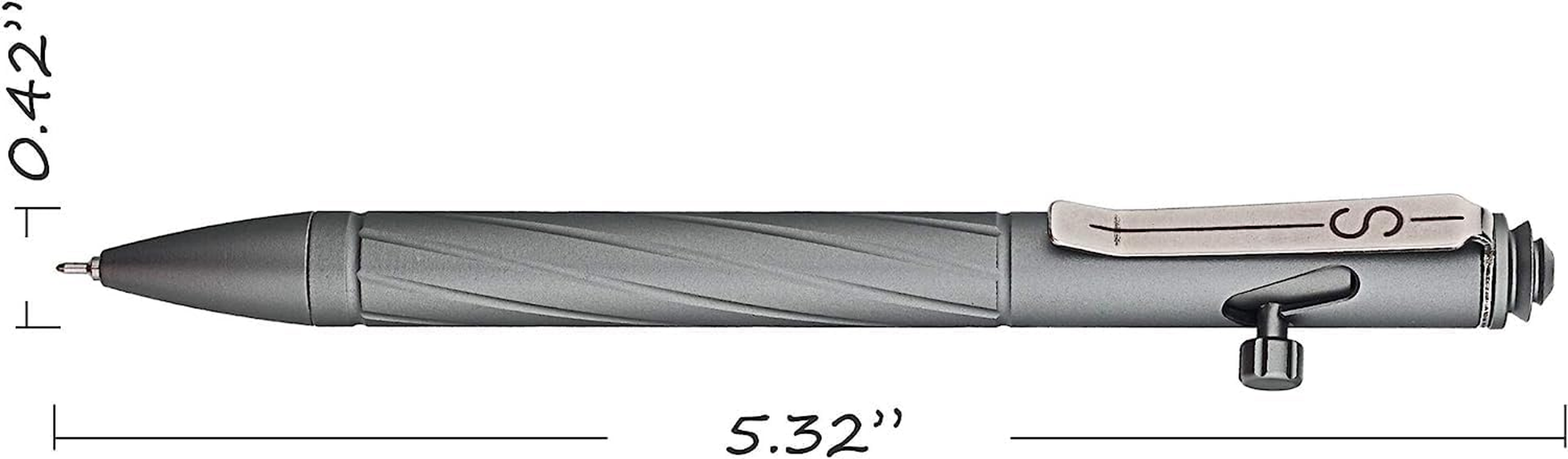 SMOOTHERPRO Ballpoint Pen Stainless Steel Pen Compatible with Pentel Refill for Business Signature Color Black (PTC050) image number 5