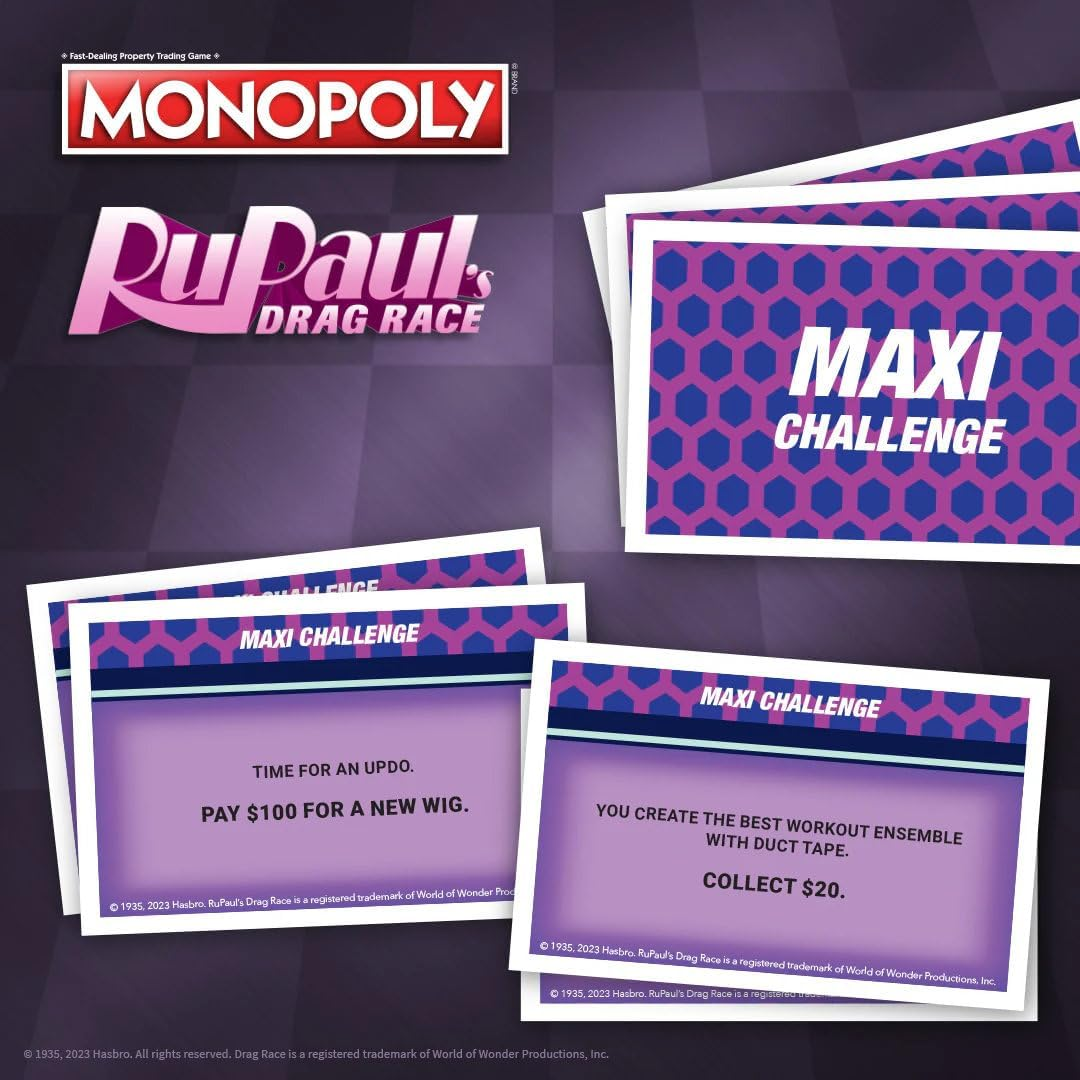 Winning Moves Monopoly Rupaul&rsquo;S Drag Race Board Game for 6 Players, Ages 8+ image number 1