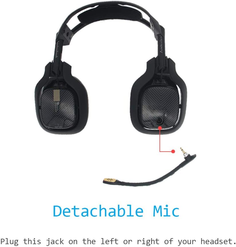 MQDITH Replacement Microphone Compatible with Astro A40 TR Gaming Headset (Black) image number 3