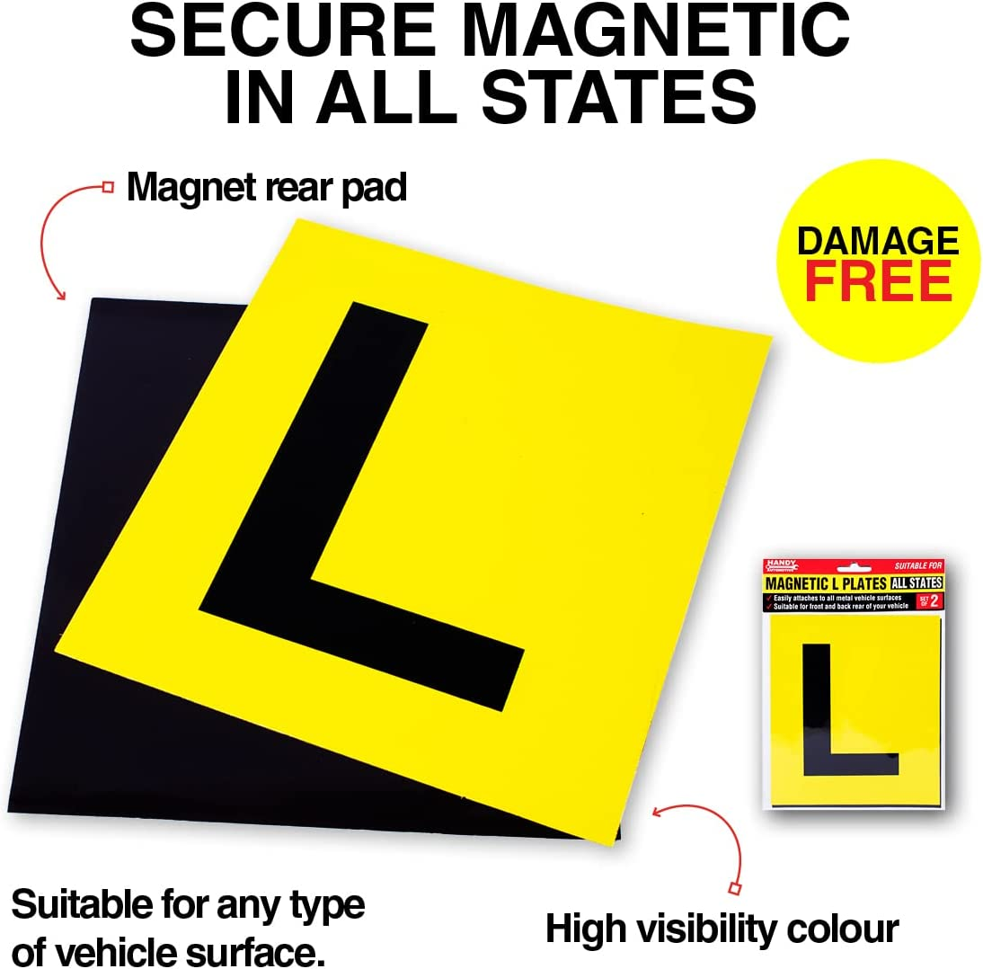 [4PCE] SAS Automotive Magnetic License Plate L, Strong and Secure Standard Size License Plates, Easy to Install on Any Vehicle image number 4