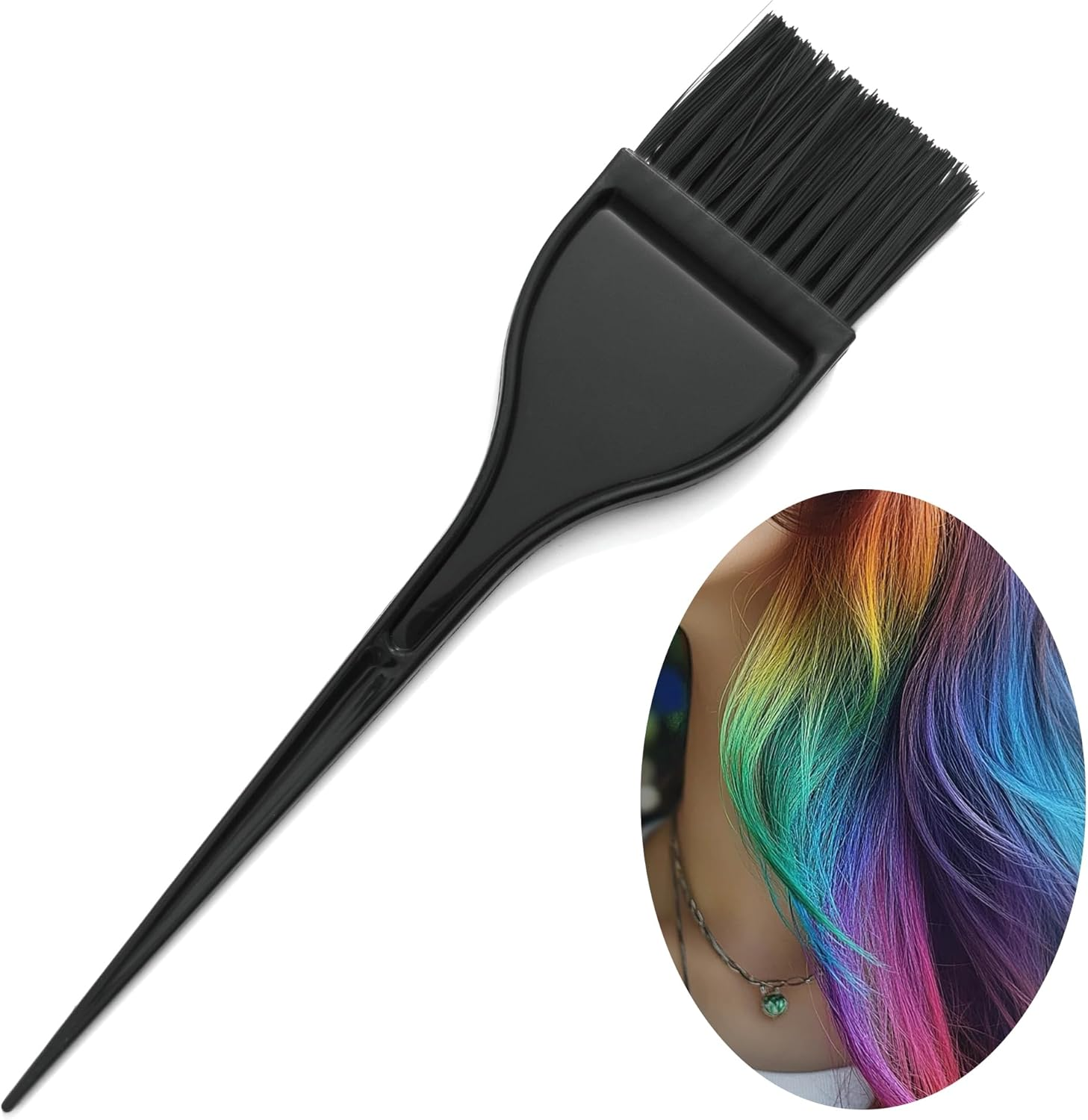 Losaria 10 Pieces Hair Dye Kit Hair Coloring Dyeing Kit Professional Hair Dye Tools for Bleaching and Hair Dye, Including Hair Dye Brush, Ear Cover, Hair Cover, Shawl, Gloves, Hair Clips image number 3