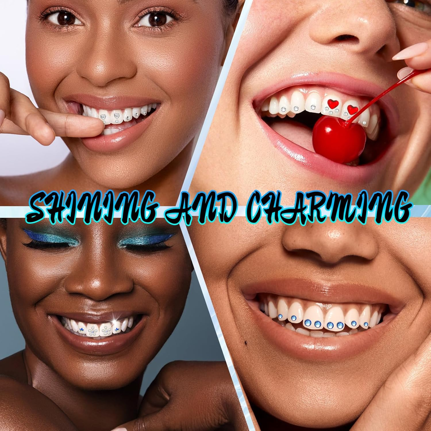 Tooth Gems Kit for Teeth Gems Kit with Light,190 Tooth DIY Gem Kit Tooth Jewelry Gems Kit 2025 New for Man&Women