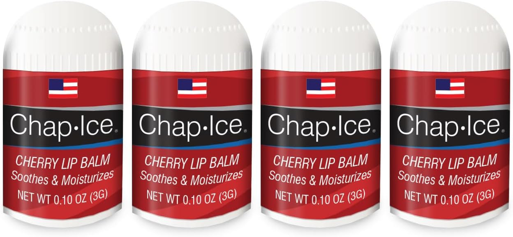 CYOIDAI Oralabs Chap Ice Cherry Lip Balm, 4 Pack, Moisturizing, Natural Finish, Pink, Dry Skin, 0.4 Oz Each image number 2