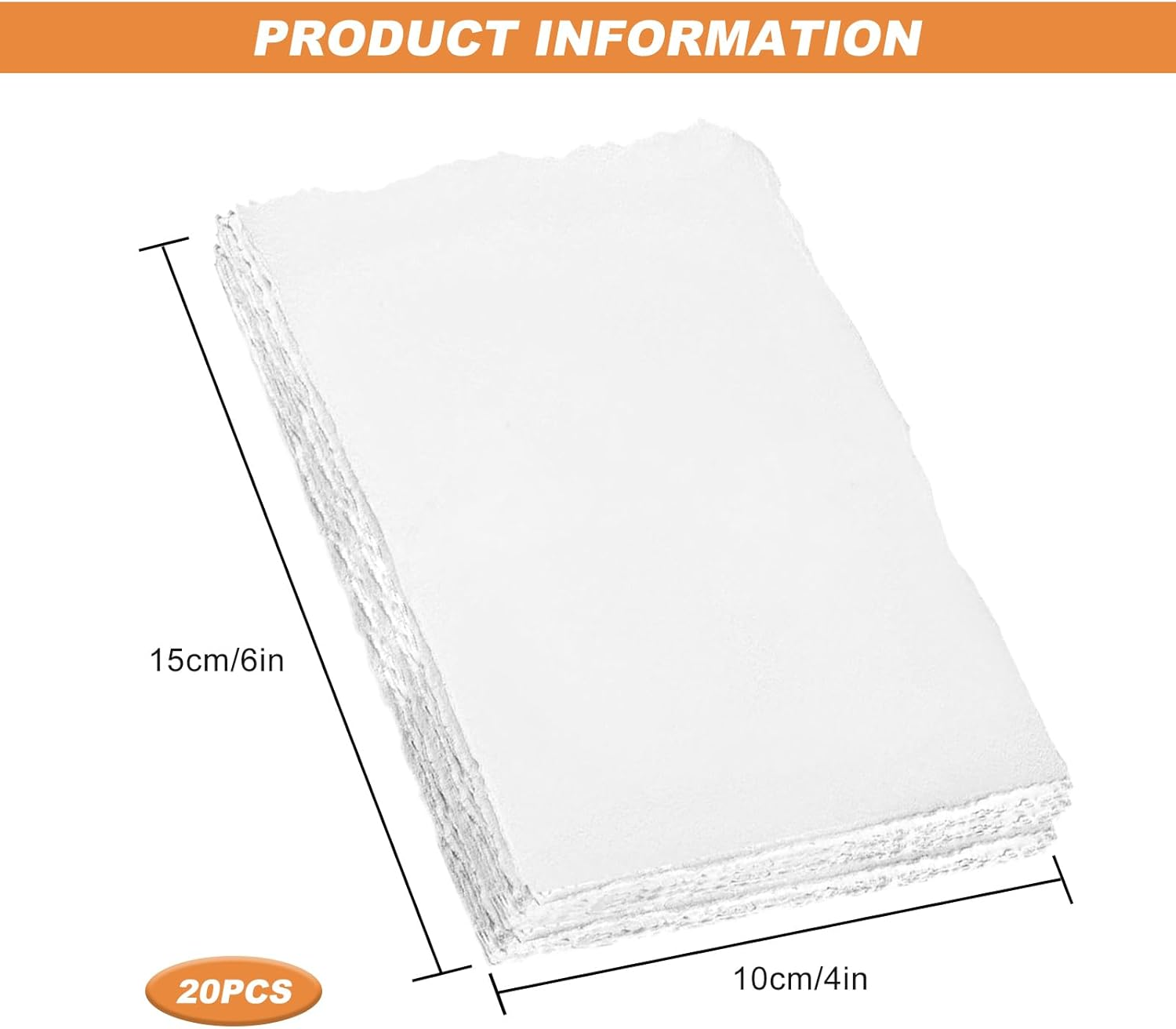 Handmade Watercolour Paper A6 20 Sheets Handmade Watercolour Paper Cotton Paper Thick 10 X 15 Cm for Painting Crafts image number 4