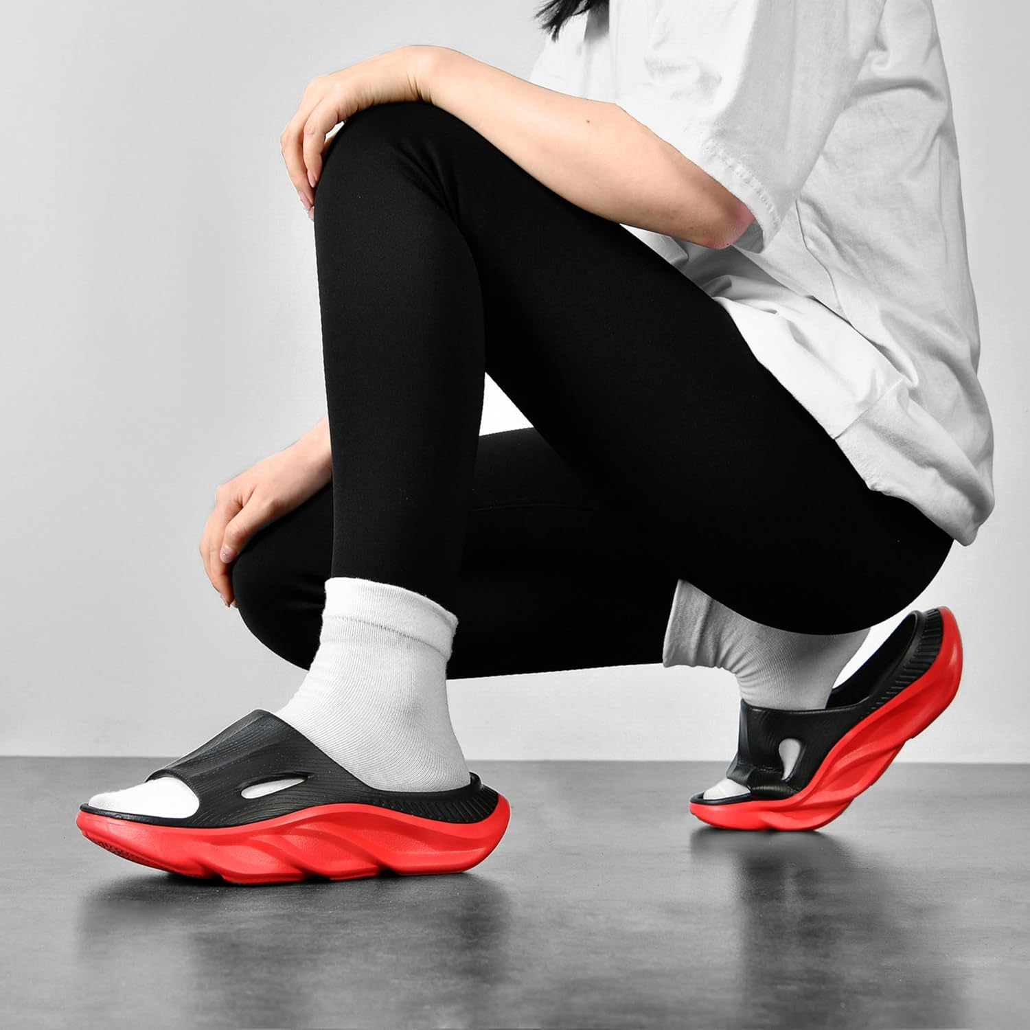 VIYEAR Womens Mens Recovery Slides with Comfortable Plantar Fasciitis Arch Support,Unisex Orthotic Walking Thick Cushion Sport Sandals Reduces Stress on Feet image number 1