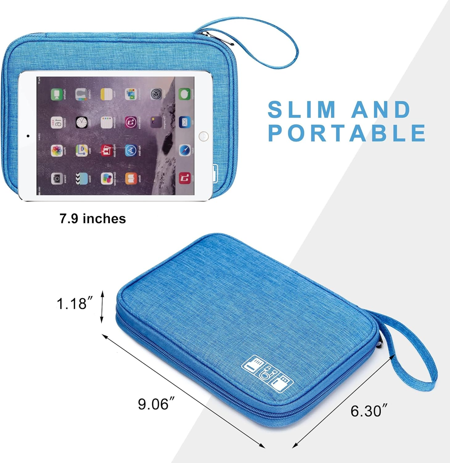 Electronics Organizer Bag, Cord Organizer Travel, Portable Tech Bag, Travel Cable Case, Essentials for Cord/Charger/Tech Storage/Power Bank/Earphone/Usb/Sd/Electronic Accessories image number 2