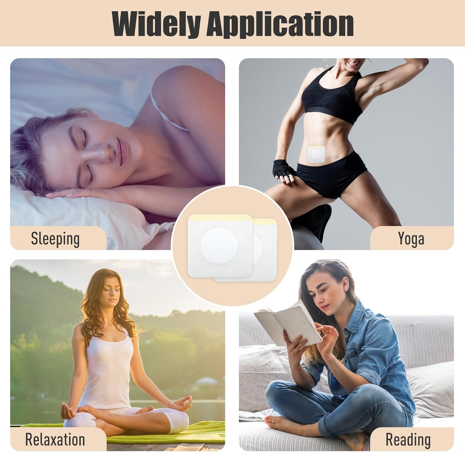 30Pcs Self-Adhesive Castor Oil Pack Wrap for Belly Button,Disposable Highly Absorbent Organic Cotton Castor Oil Packs,No Wash,Anti-Seepage(Oil Not Included) image number 4