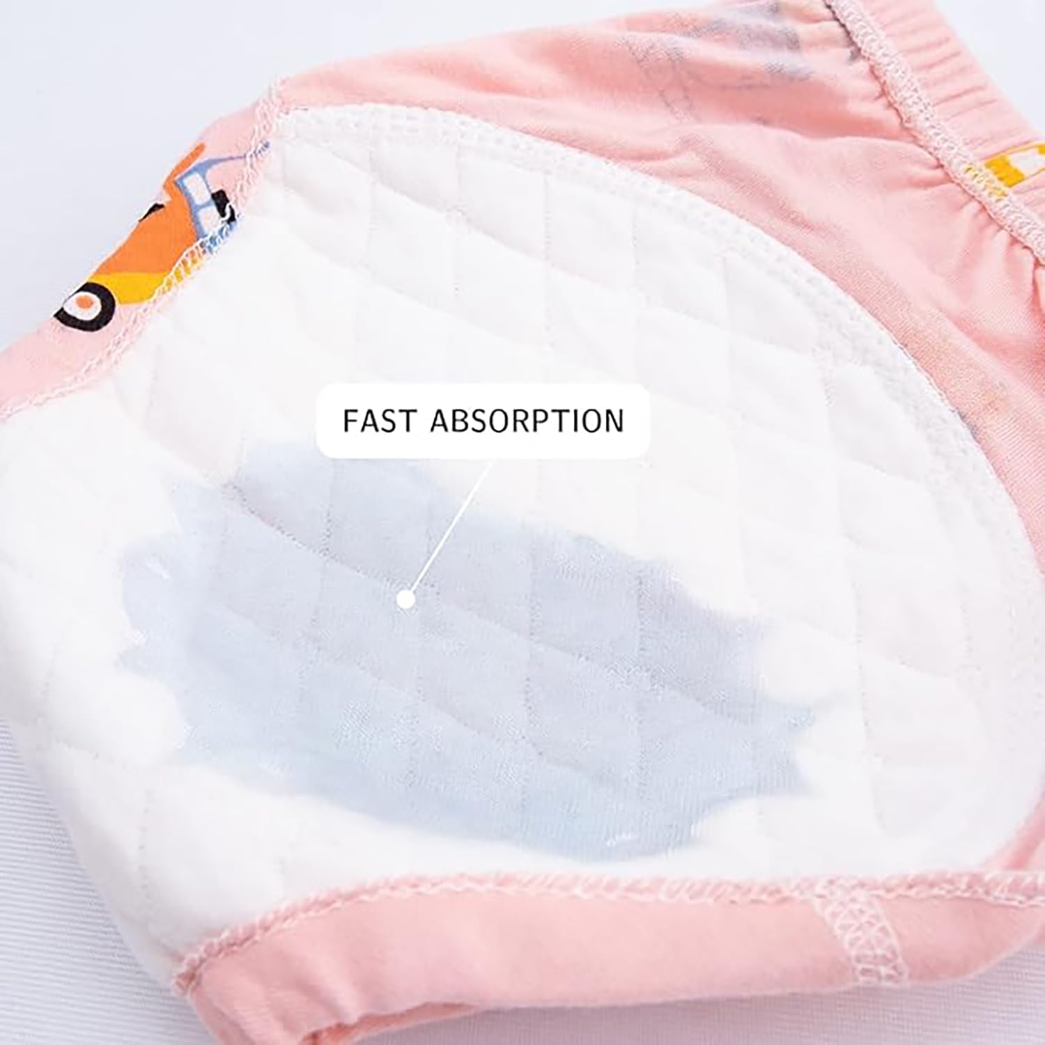 ZONEY 6 Packs Baby Cotton Reusable Training Pants, Potty Training Underwear for Boy and Girl, Learning Designs Training Underwear Pants,Fruit and Animal image number 6