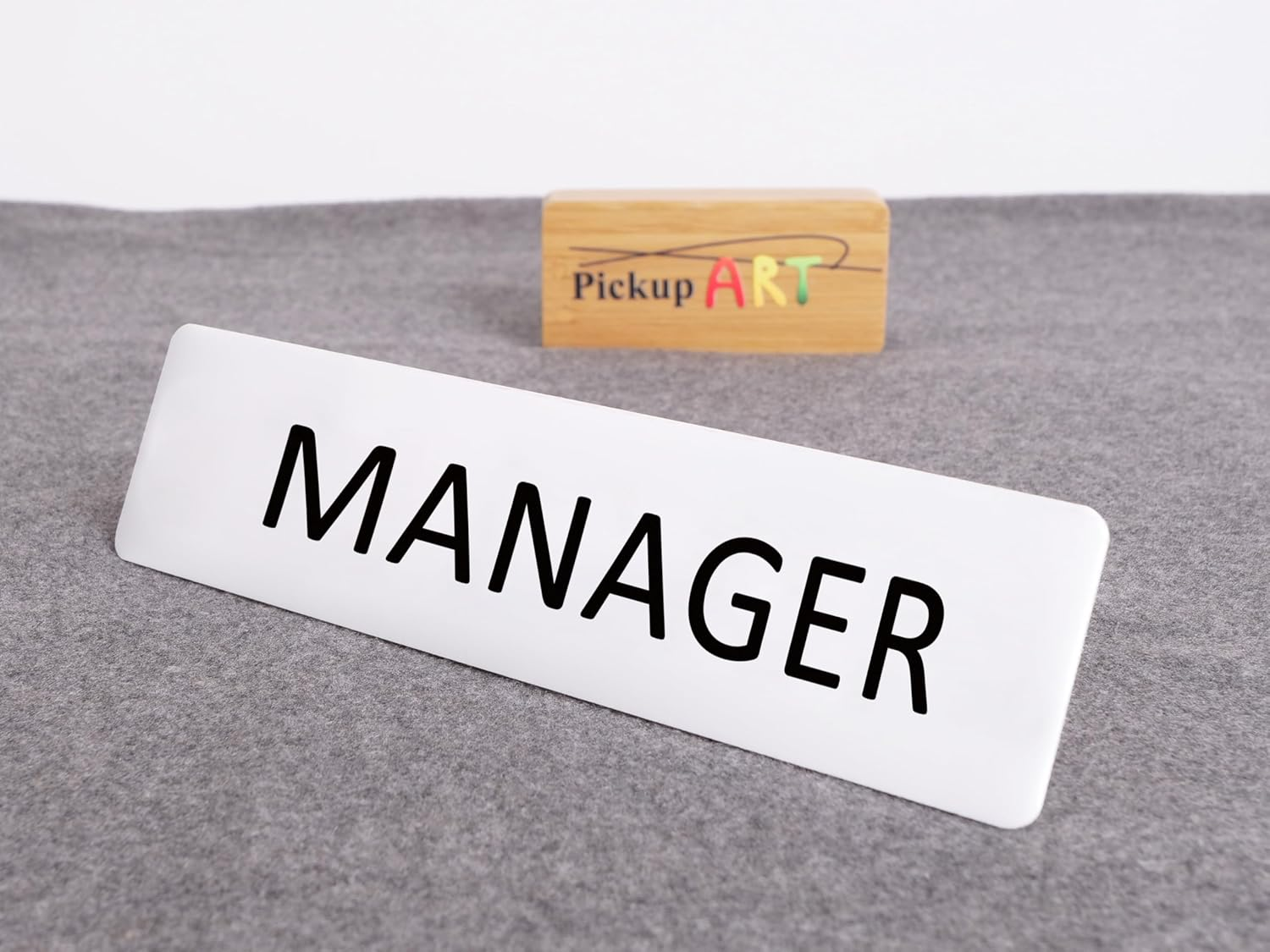 MANAGER Sign Self Adhesive Plaque Decal Door OFFICE SIGN DOOR SIGN (Style 3, 50X200Mm) image number 3