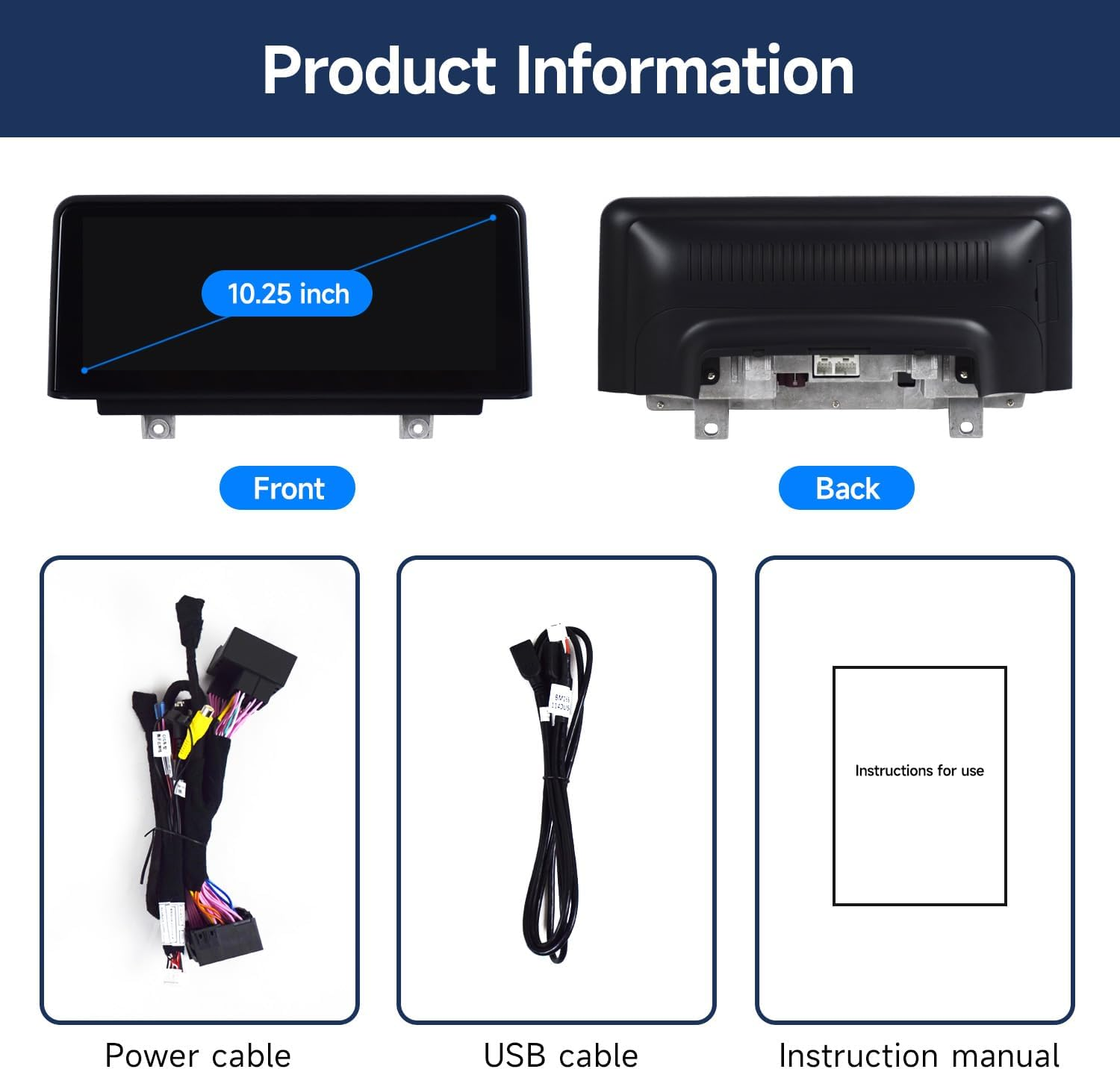 Linux 10.25 Touchscreen Wireless Carplay Multimedia for BMW 3 Series 4 Series F30 F31 F34 F32 F33 F36 from 2013 to 2017 with NBT Linux System image number 3