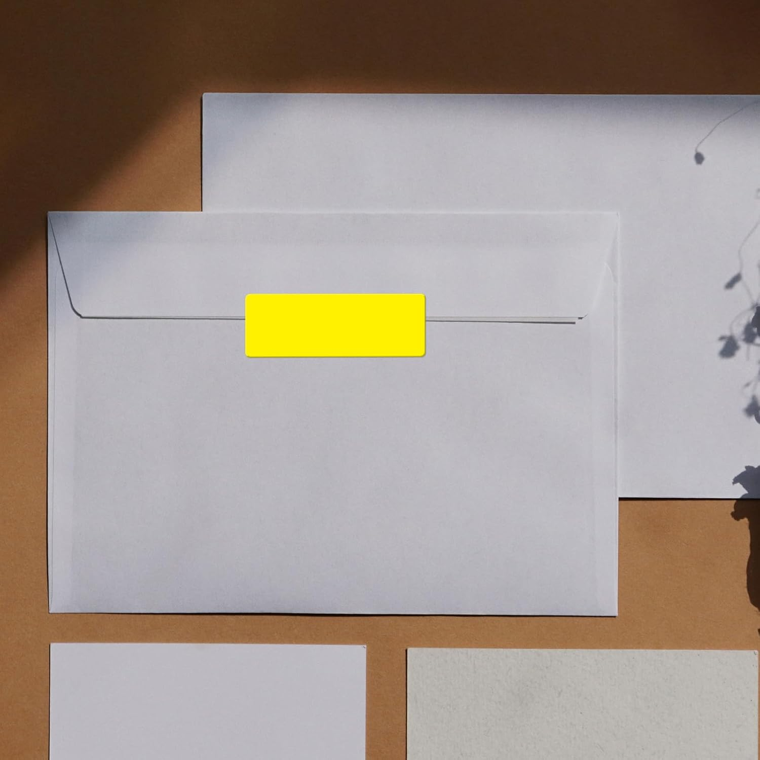 Rectangular Yellow Color Coding Label 1 X 2 Inch Self Adhesive Vinyl Waterproof Writable Removable Sticker Roll for DIY Office School Supplies Inventory Name Price Tag File Paper 500 PCS - Orange image number 7