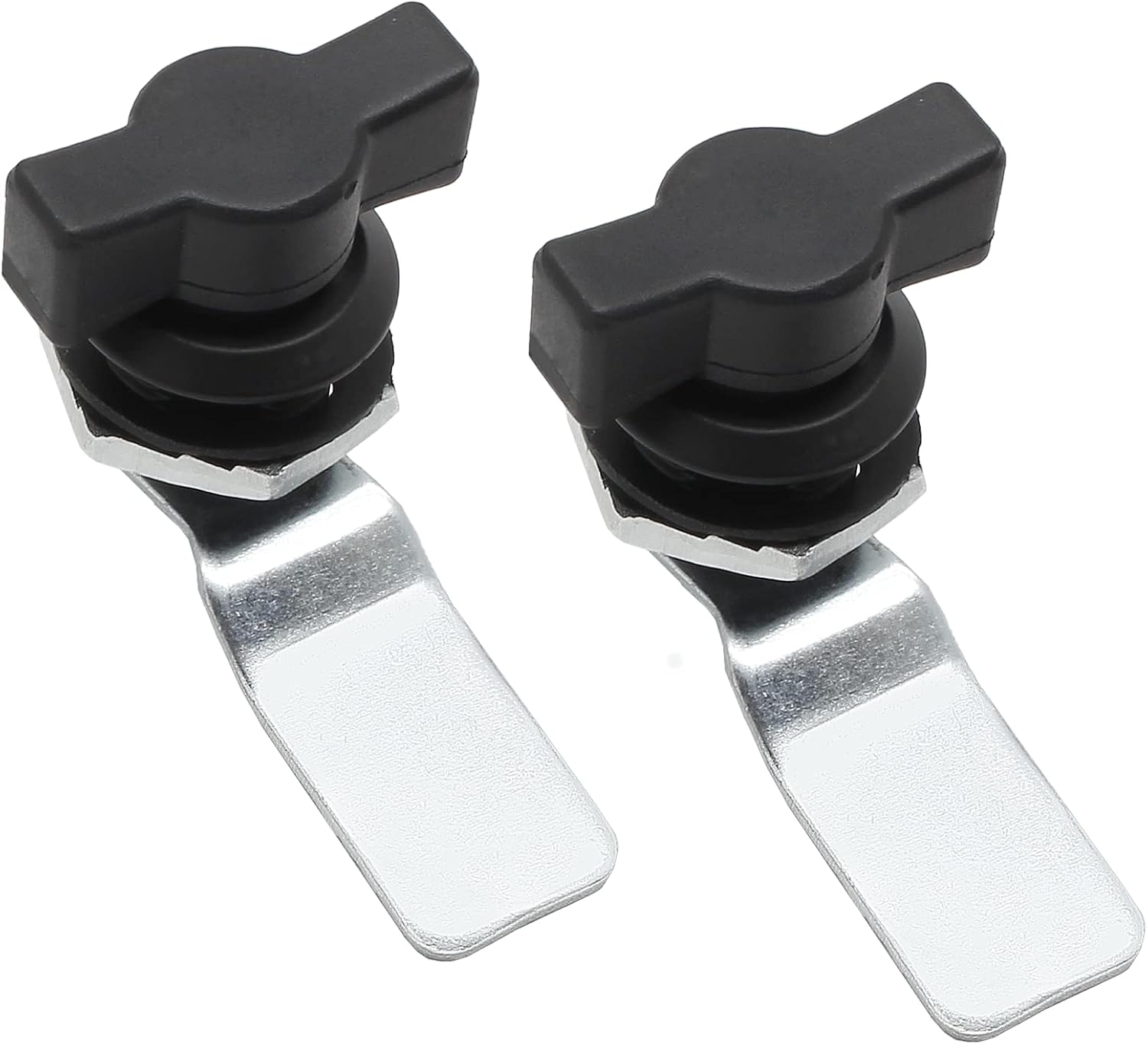 Kyuionty 2 Pcs Thumb Operated Offset Cam Lock, T Handle Thumb Cam Lock Swing Knob Turn Latch for Machine Cabinet Drawer image number 5