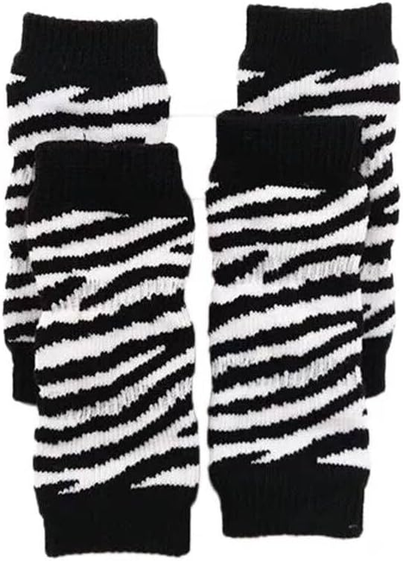 1 Set Dog Socks Dog Leg Warmers Adorable Dog Socks Zebra Elastic Socks for Dog Portable Dog Leg Protectors Dog Leg Sleeve Washable Pet Socks Leggings Breathable Cotton (Style 1, L) image number 3