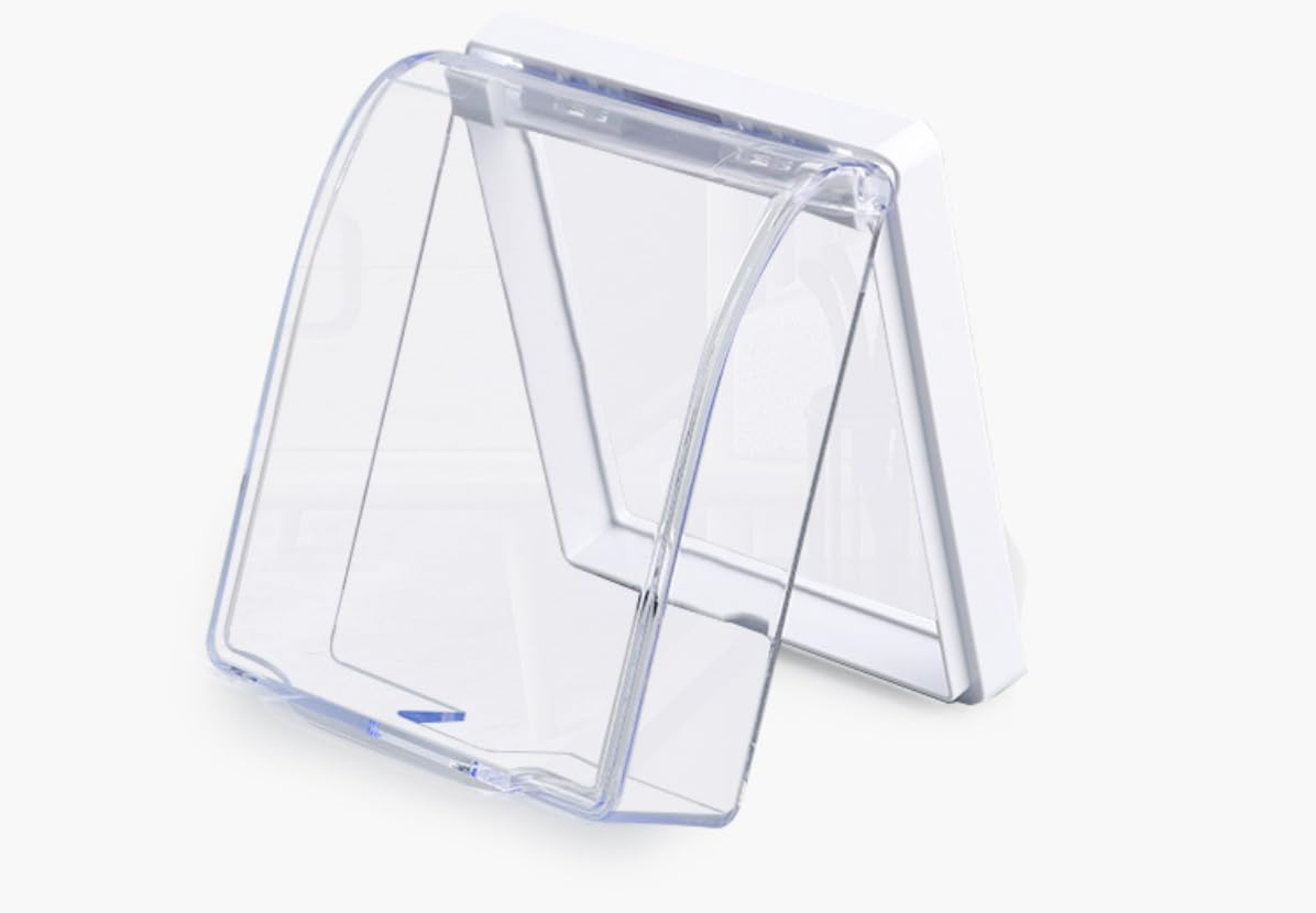 Power Box Baby Proof Outlet Cover White Outlet Covers Electric Luminaries Outdoor Wall Switch Guard Socket Cover Weatherproof Farmhouse Switch Plates Wall Switch Cover（Transparent Color） image number 5