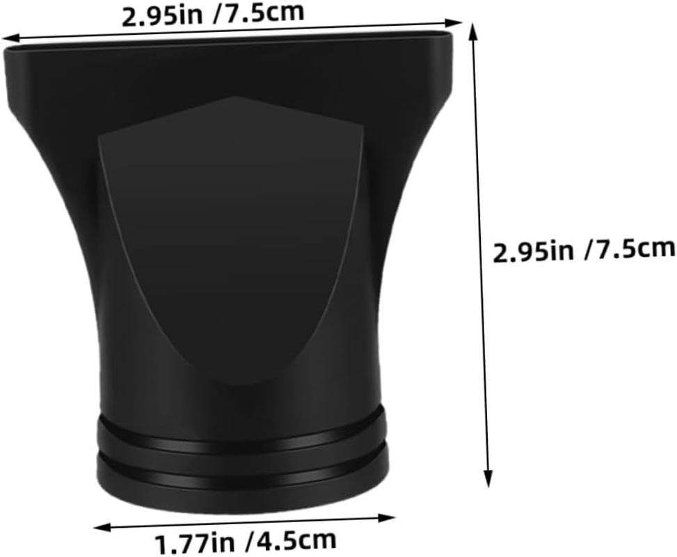 Didiseaon 15Pcs Hair Dryer Nozzle Attachments Durable Black Plastic Blow Dryer Diffuser Concentrator for Quick Drying Compatible with Nozzle Diameter for Professional Styling image number 3