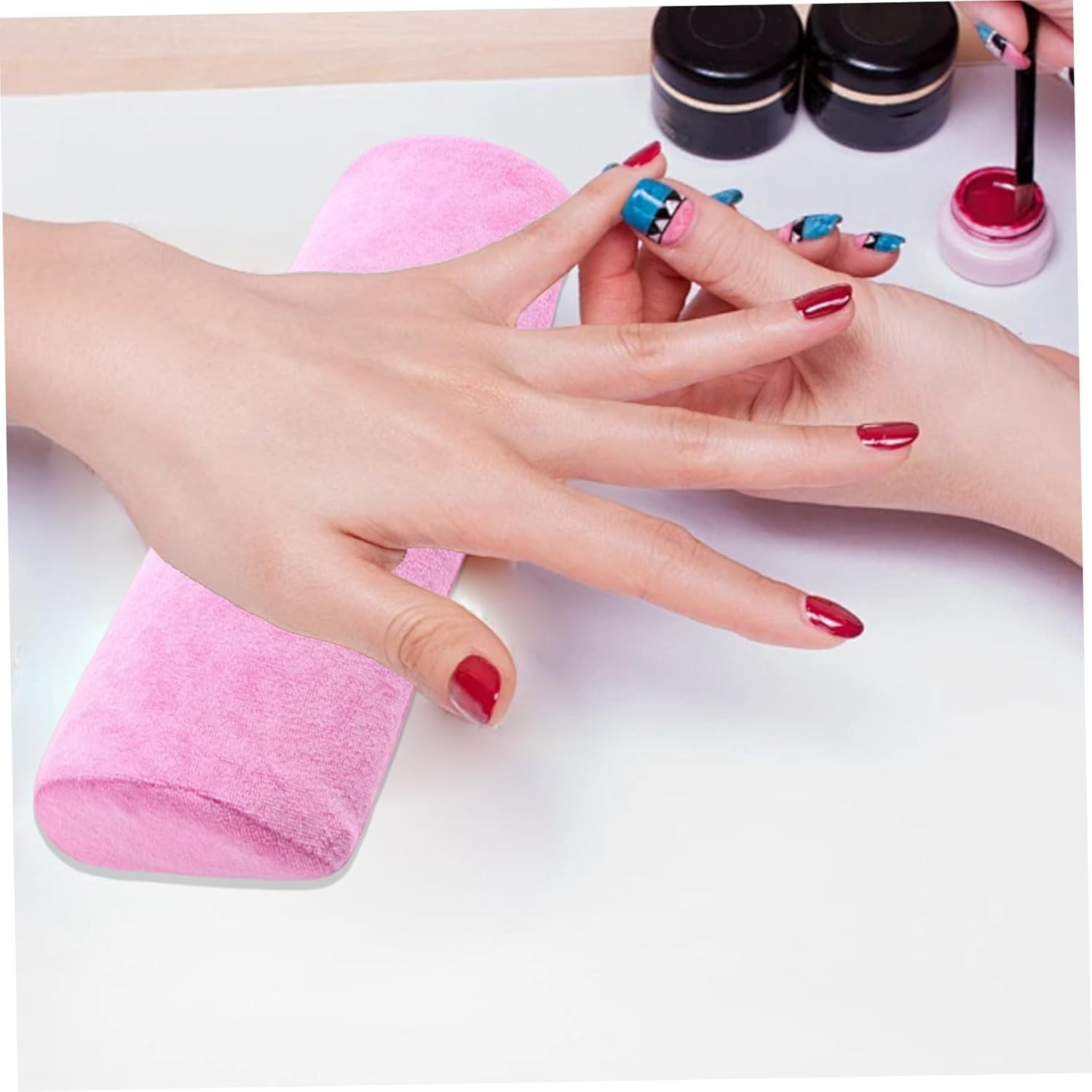 Manicure Hand Rest Nail Hand Rest, Soft Comfortable Manicure, Detachable Washable Arm Pillow, Portable Makeup Cosmetic Tools image number 1