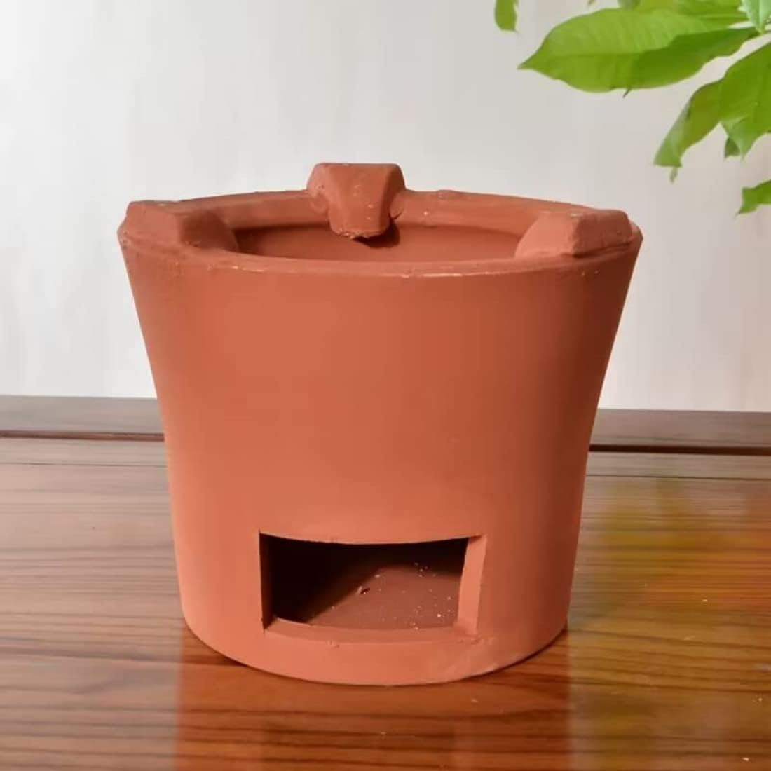 EUCOLO Charcoal Stove, 16CM Diameter, Red Clay Ceramics, Portable, Outdoor Picnic, Tea Cooking, Water Boiling image number 4