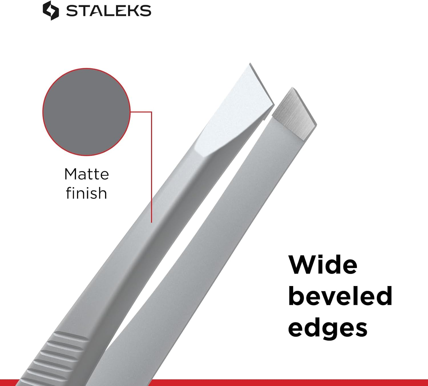 Staleks Eyebrow Tweezers CLASSIC TC-10/3 (Wide Slant)