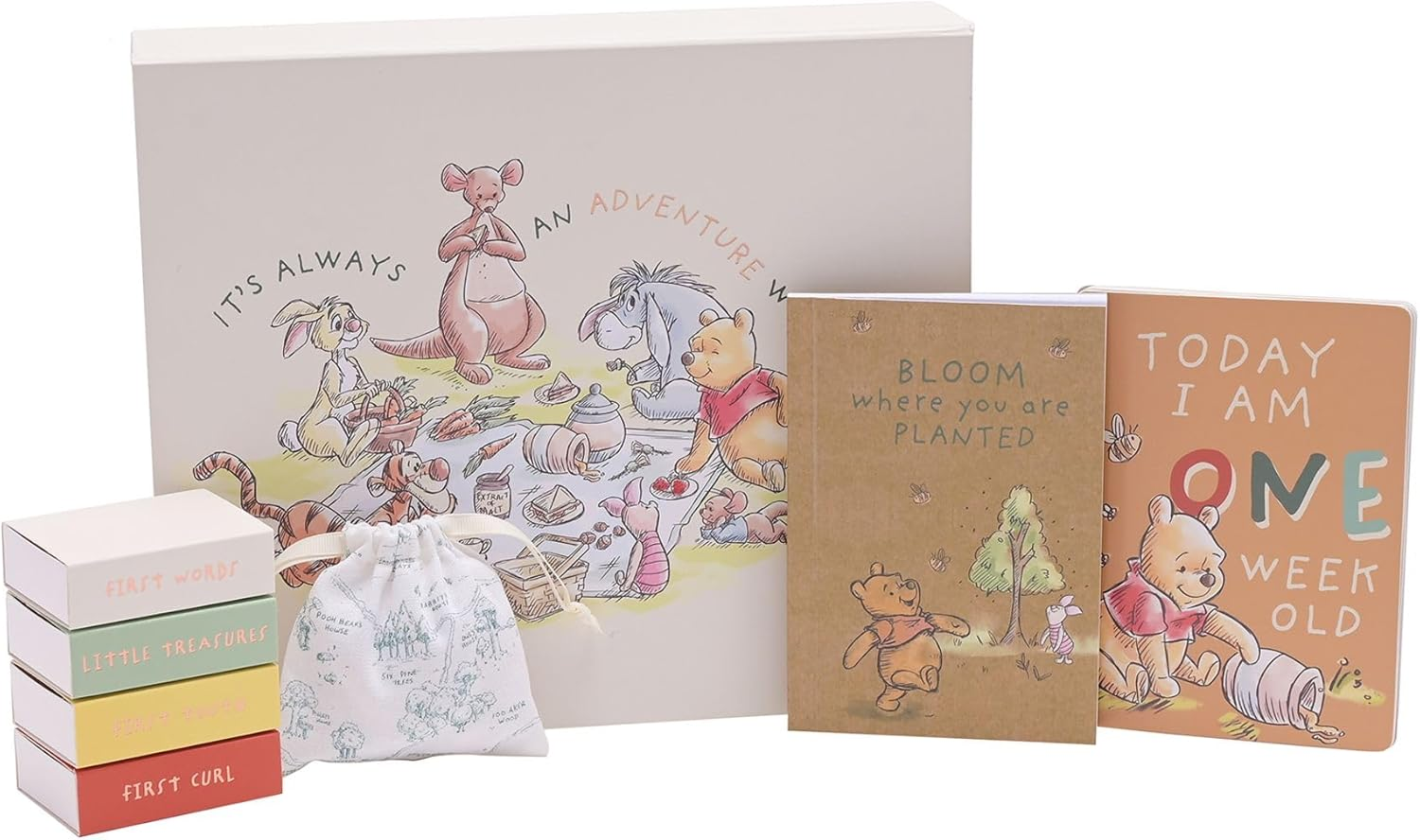 Disney Winnie the Pooh Keepsake Box with 12 X Milestone Cards image number 2