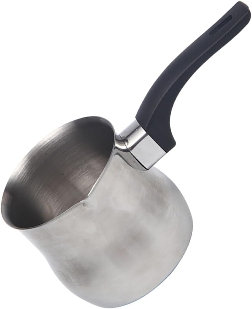 Toyvian 250Ml Stainless Steel Milk Frothing Pitcher Milk Frothing Cylinder Coffee Latte Art Cup for Home Espresso Machine Accessories image number 4