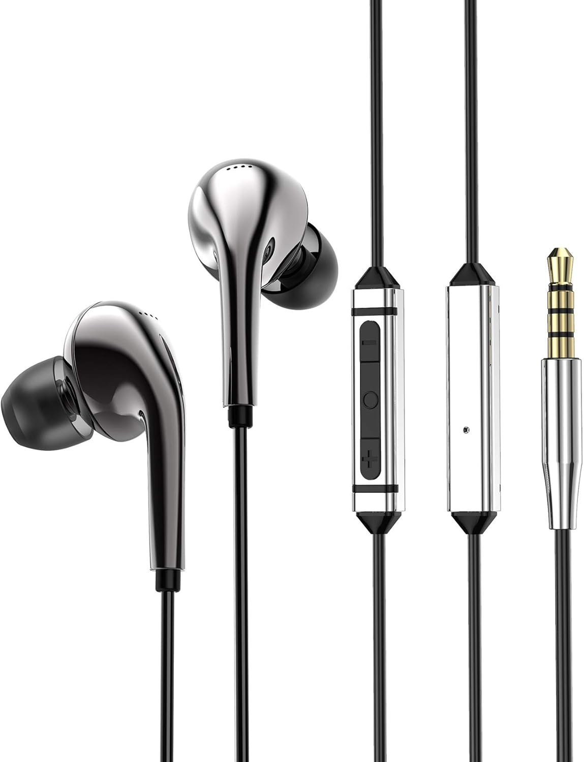 Hifihear BLON BL01 In-Ear Monitors,10Mm Biology Fiber Diaphragm Driver In-Ear Earphone. Zinc Alloy Mirror-Polished Process Hifi in Ear Headphone, with 0.78Mm 2Pin Detachable Cable (No Mic, Gun)