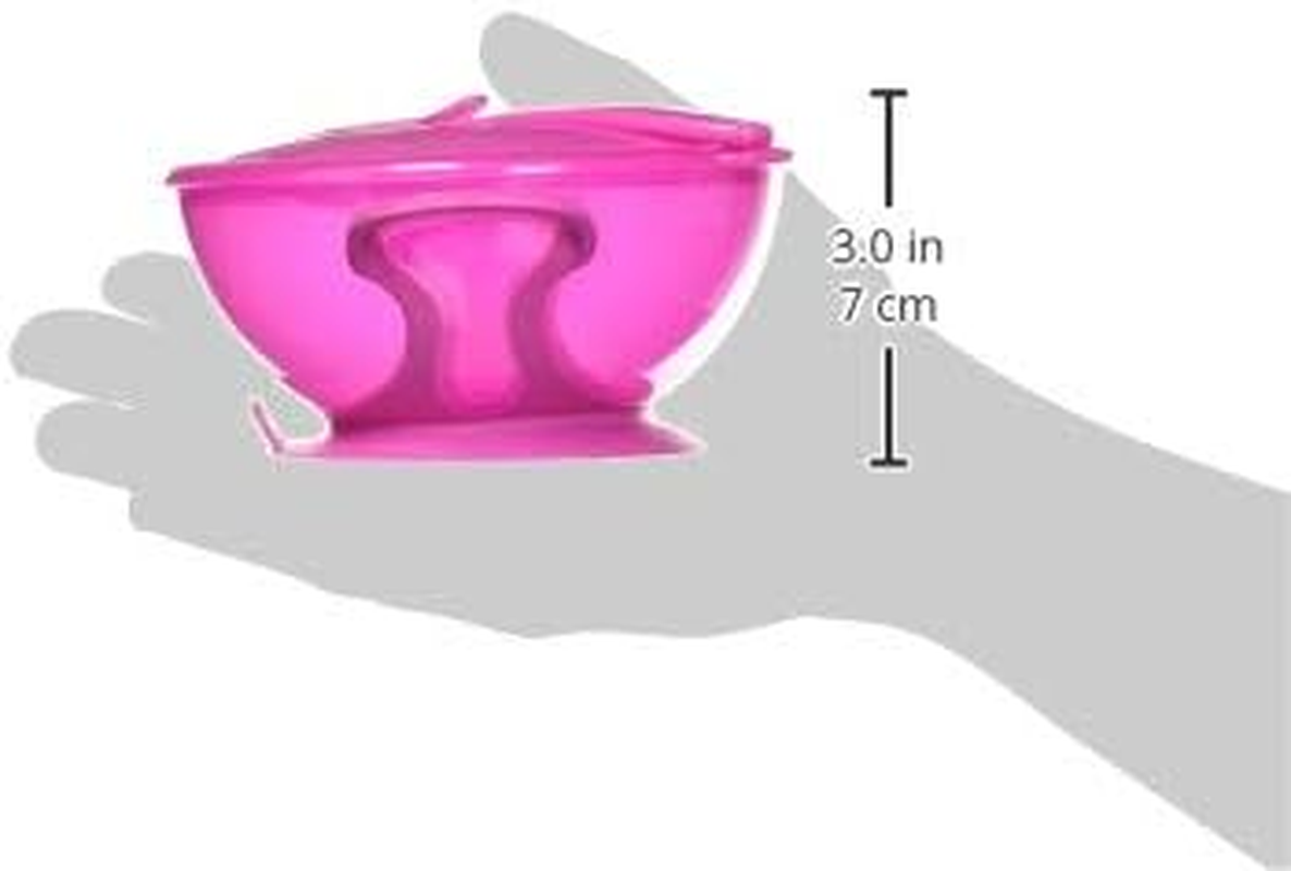 Nuby Easy Go Suction Bowl with Lid and Snap-In Spoon, Colors May Vary