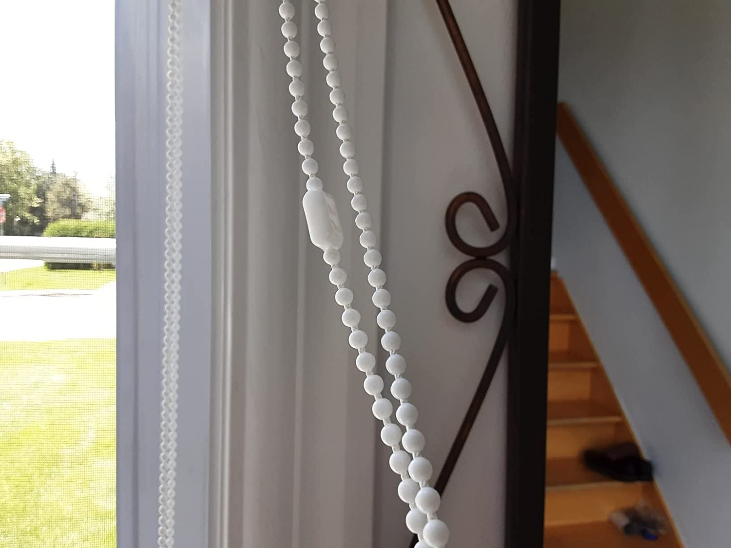 Luanxu 10 Meters Roller Blind Chain with 10 PCS Connectors Roller Shade Chain Drive Replace for Roller Roman Venetian Honeycomb Vertical Zebra Blind Chain Cords (#10, 10.94 Yards) image number 6