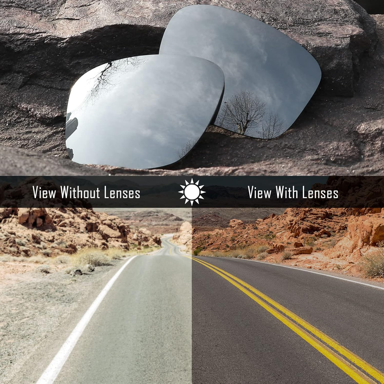 TRUSHELL Polarized Replacement Lenses for Oakley Hydra OO9229 Sunglass image number 5