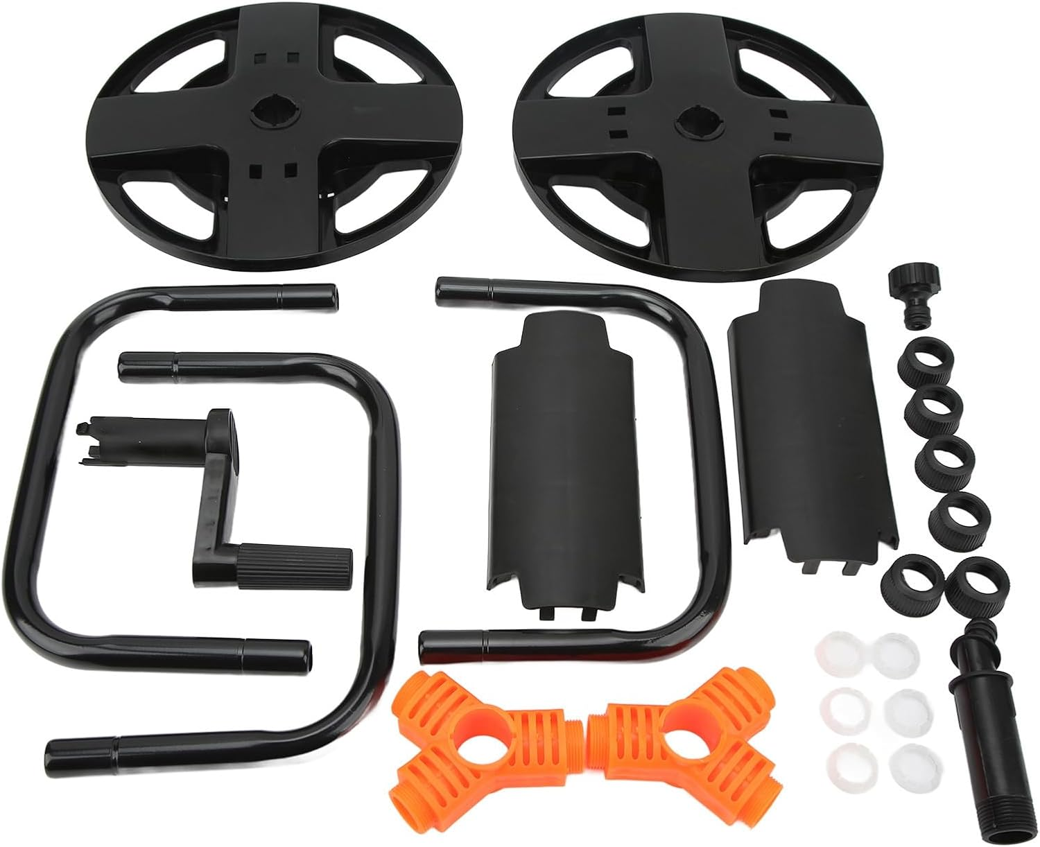 Garden Hose Reel Water Pipe Storage Rack, Portable Garden Hose Reel Cart, Garden Hose Stand, Freestanding Hose Winding Reel Cart,Abs Single Arm Tool for Garden Car Washing Watering image number 4