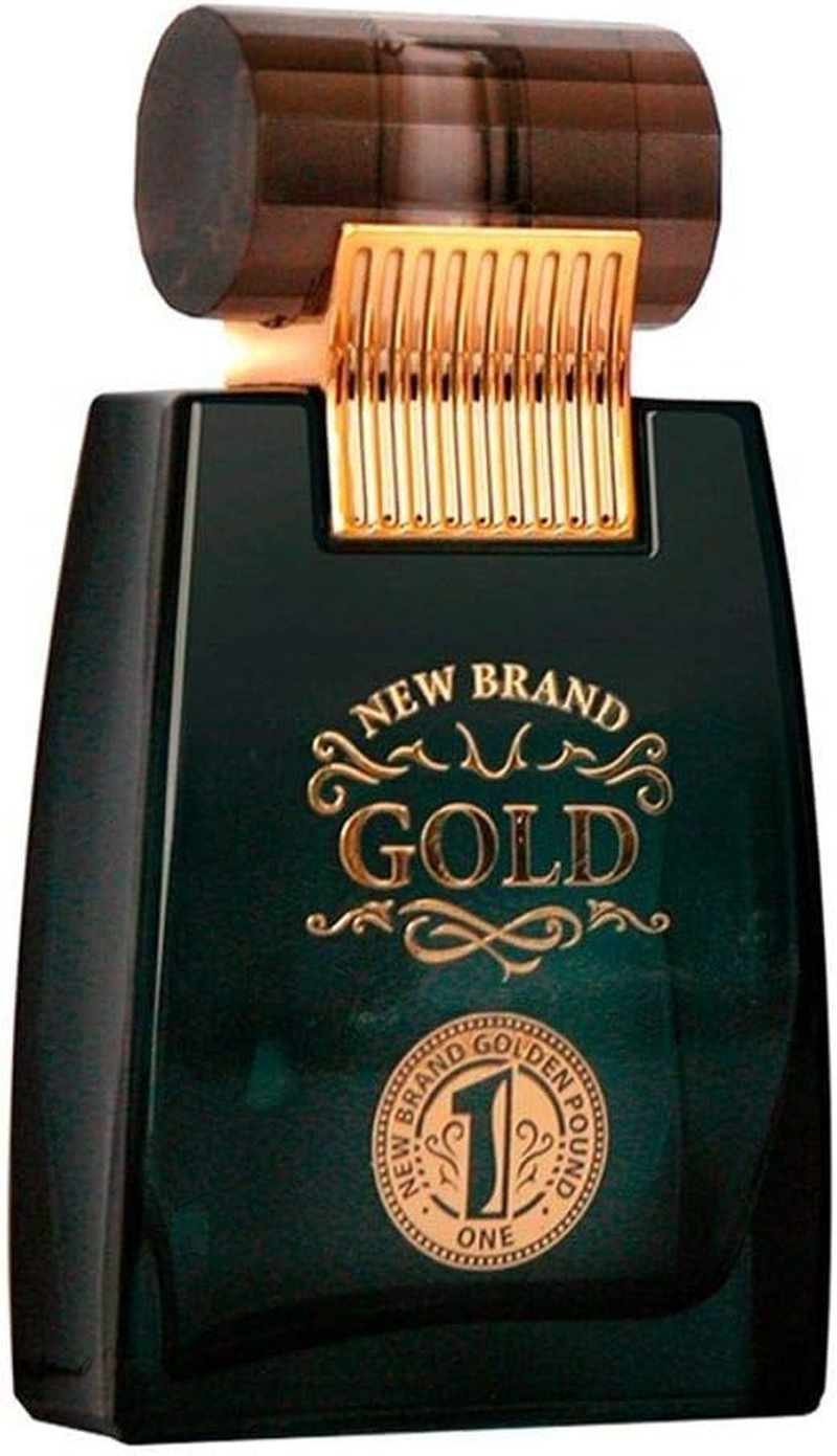 New Brand Gold by New Brand for Men - 3.3 Oz EDT Spray, 97.594200000000001 Millilitre image number 1