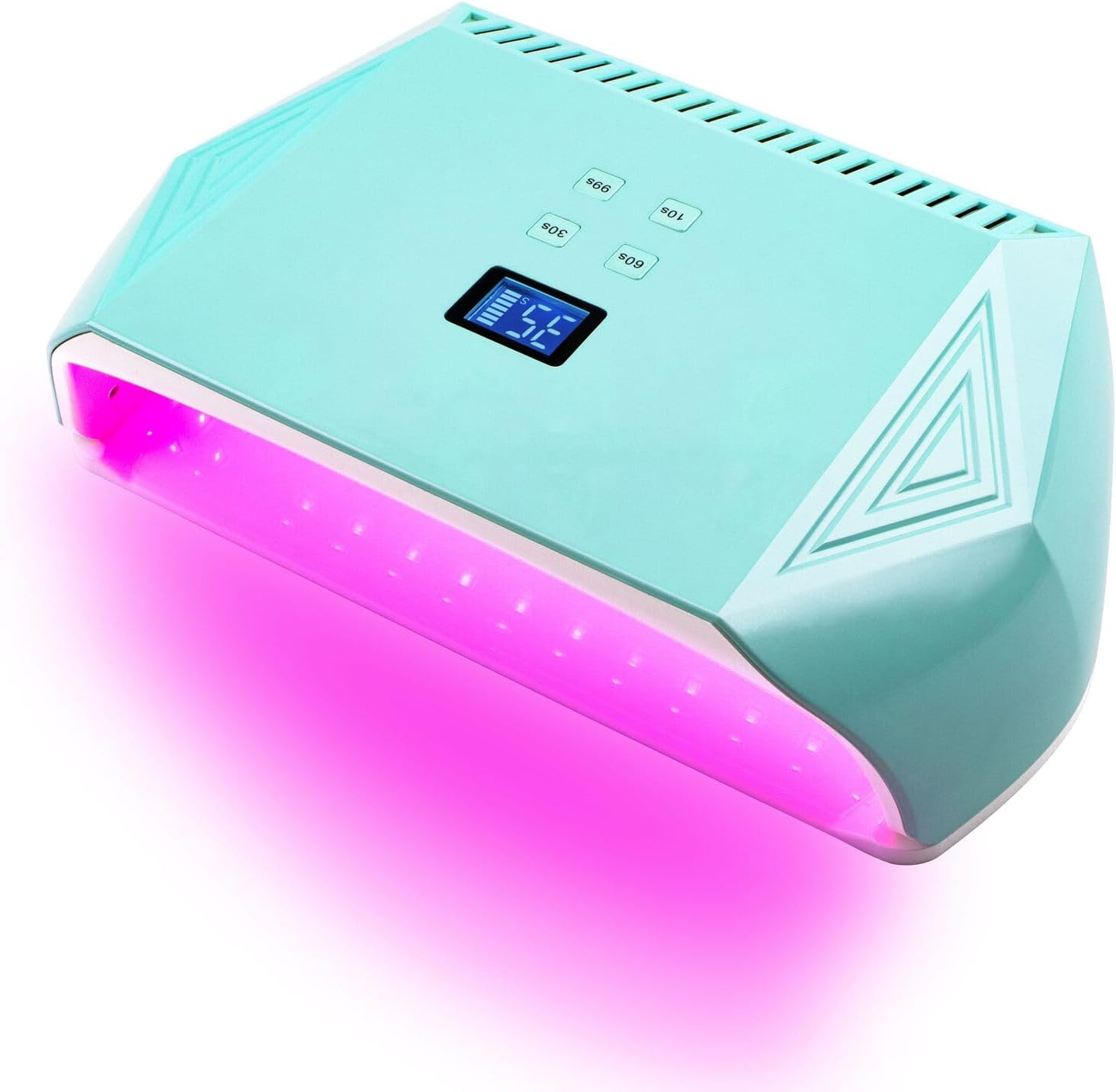 128W Rechargeable UV Led Nail Lamp, Professional Cordless Nail Dryer UV Light Nail Lamp for Gel Nails with Automatic Sensor/4 Timer Setting image number 2