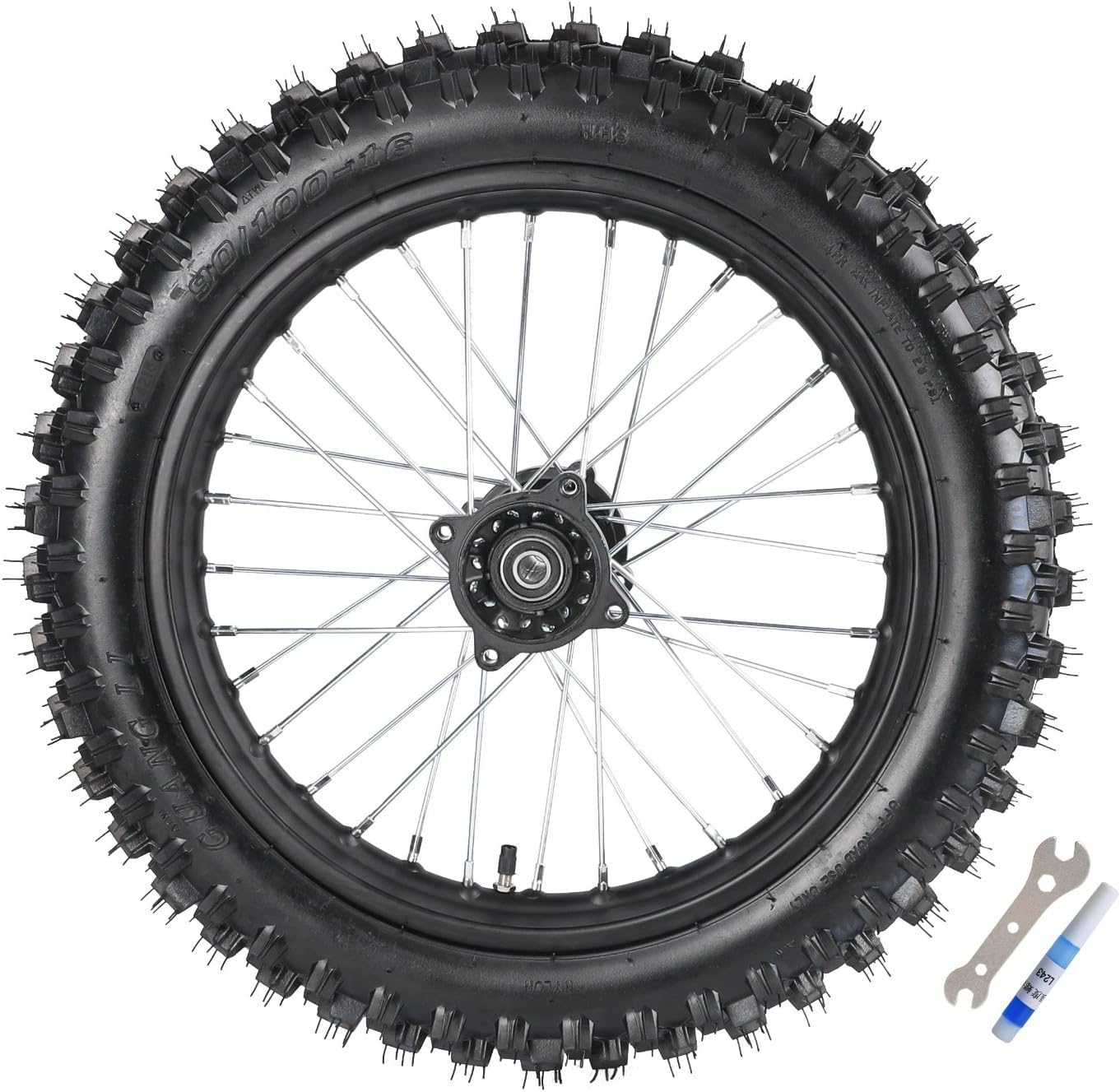 YC Yier 19" Front Wheel & 16" Rear Wheel 70/100-19 90/100-16 Tire and Rim Assembly 15Mm Bearing for Pit Dirt Bike Motocross Offroad SSR Taotao Apollo 125Cc 140Cc 150Cc 160Cc 200Cc 250Cc