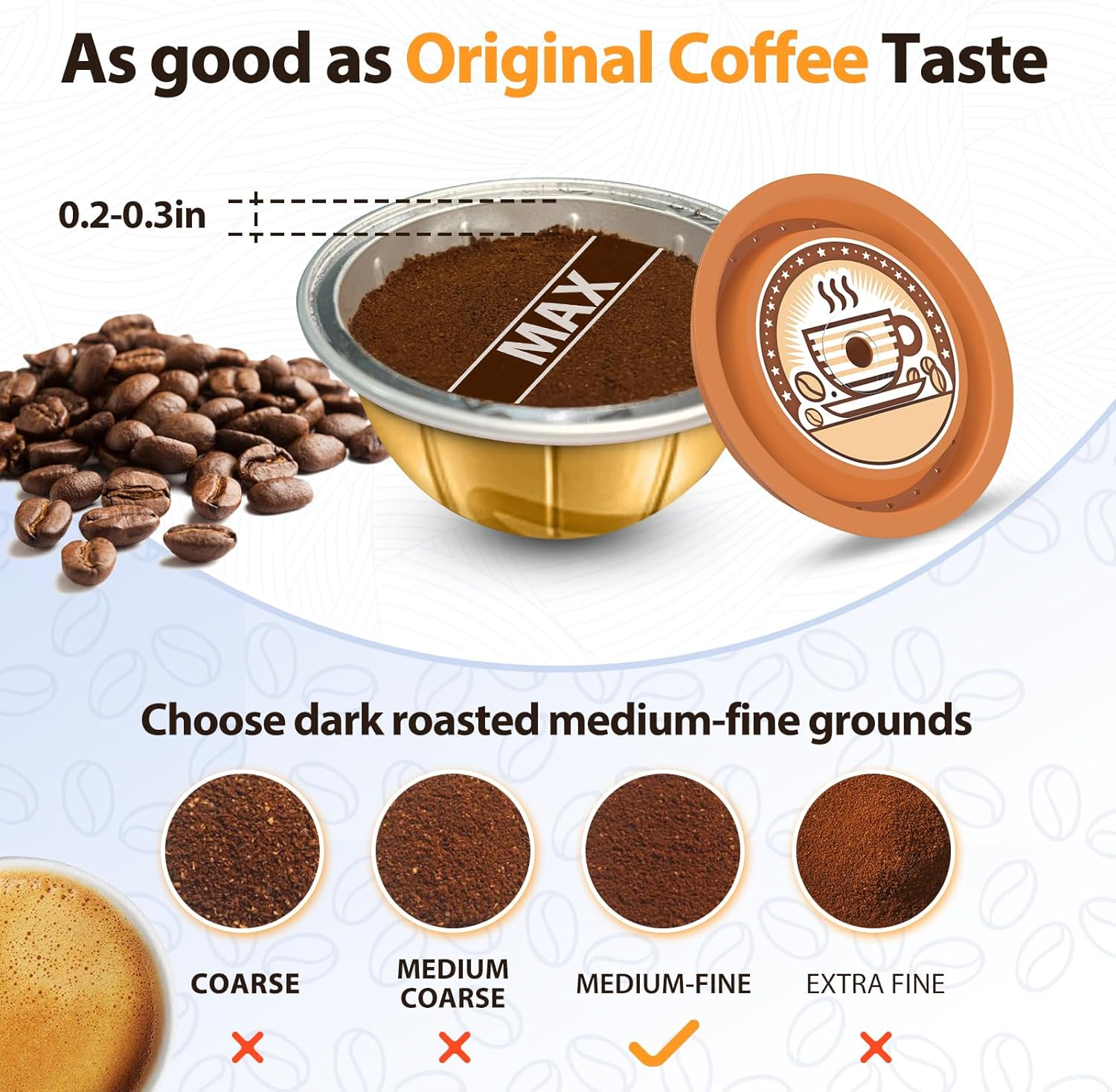 AANQQ Reusable Lids for Nespresso Pods Vertuo, 6Pcs Food Grade Silicone Caps for Any Sizes of Reusable Nespresso Vertuo Pod Refillable Vertuo Capsule (6PCS Silicone Vertuo Lids) image number 6