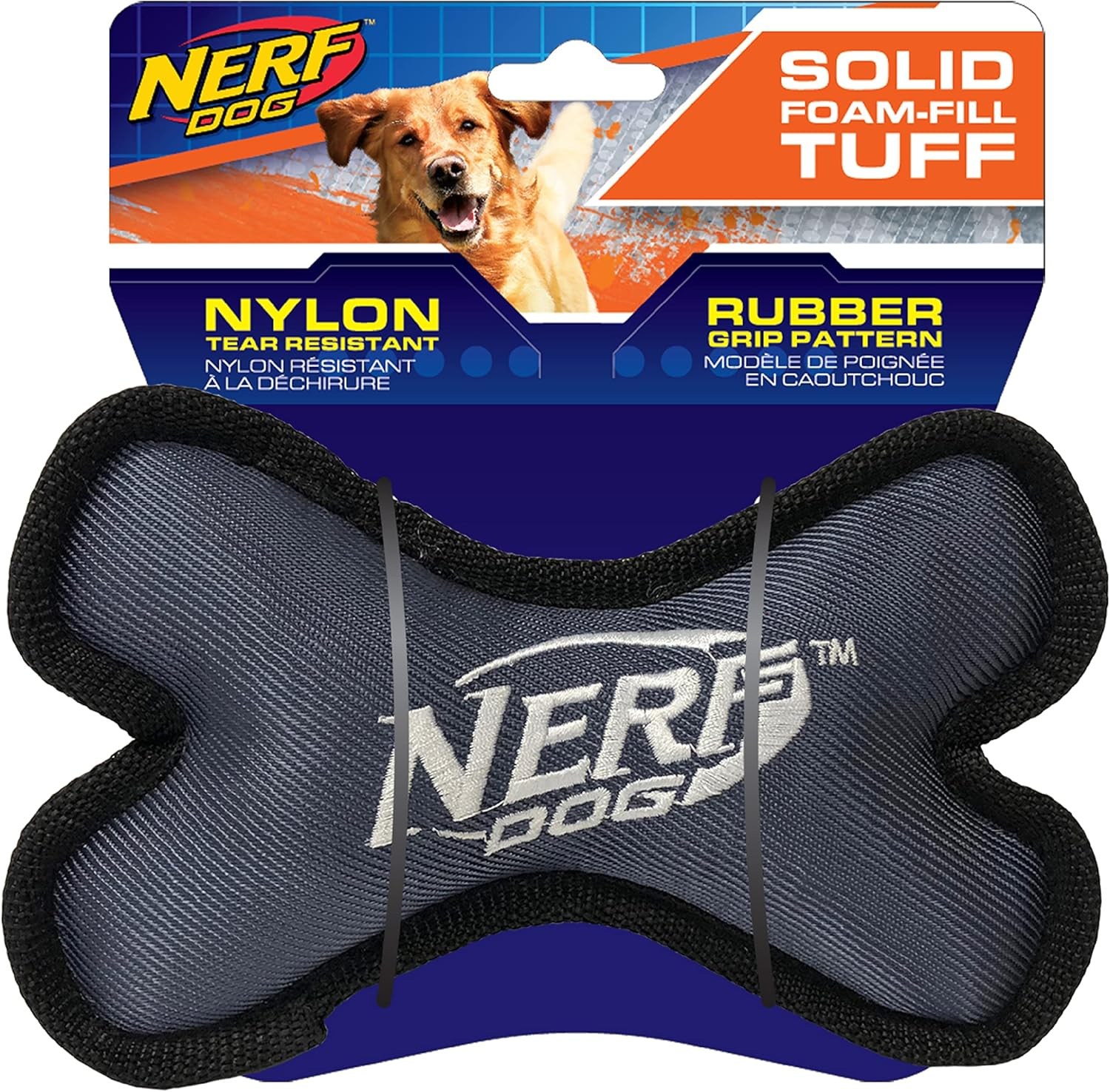 Nerf Dog Assortment: 9In Nylon Flyer Red and Orange Dog Toy