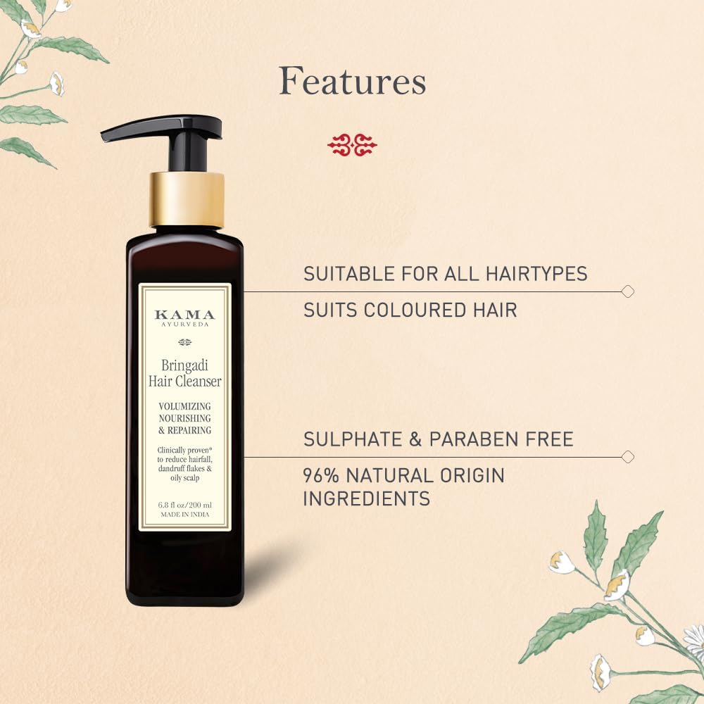 Kama Ayurveda Bringadi Hair Cleanser - 50 Ml image number 2