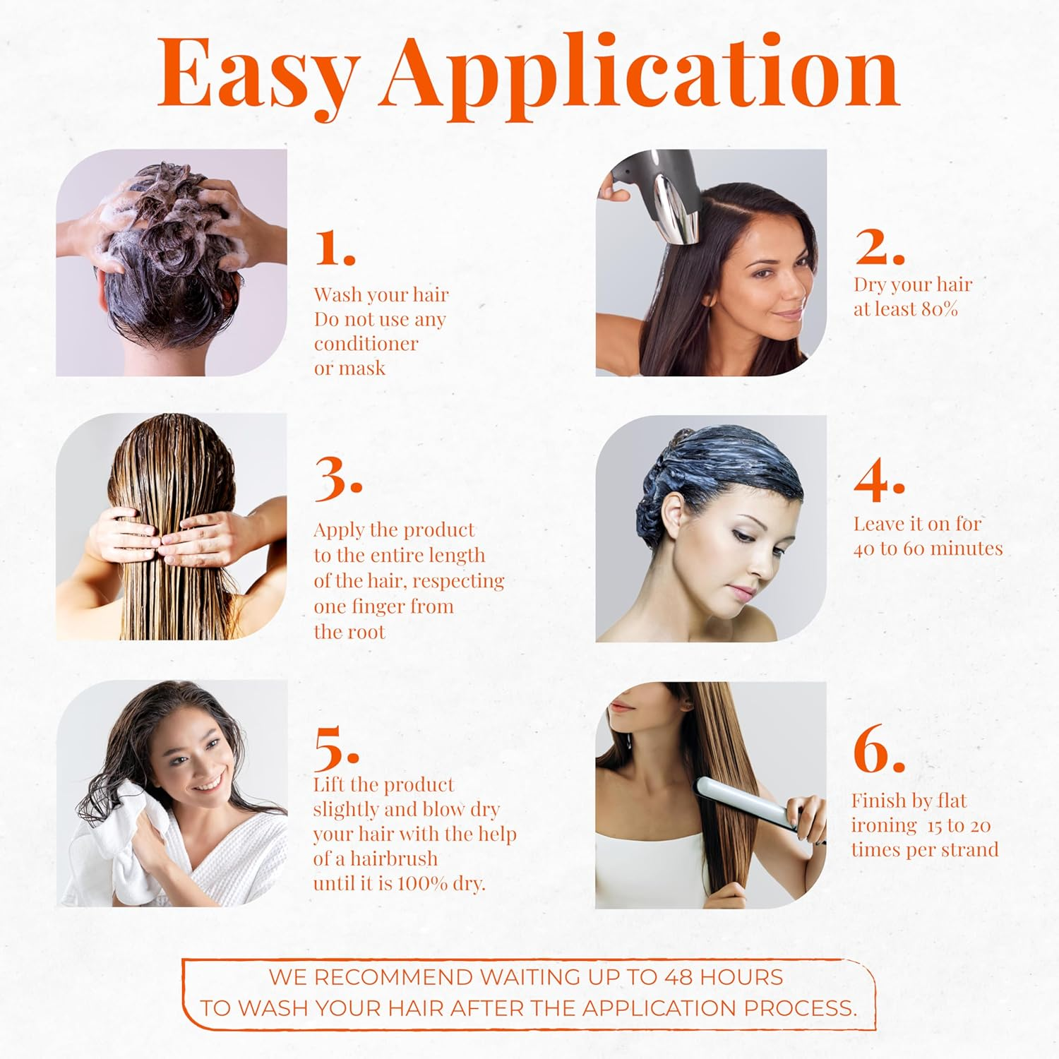 Expert Hair B-Tox Kit - Anti-Frizz, B-Tox Capilar Para El Cabello- Thermo-Active, Natural Look- Queratina Para Alisar El Cabello, Cirugia Capilar Para El Cabello, 3X 1Kg/35.3 Oz image number 2