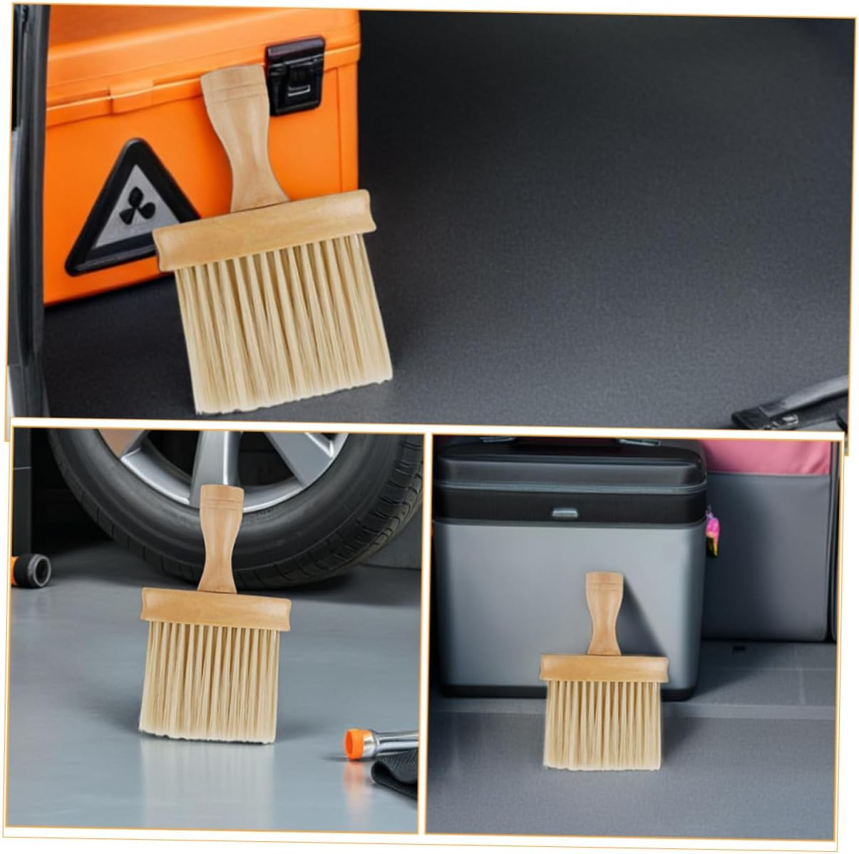 GETAJGHSD 3Pcs Car Air Vent Cleaning Brush with Soft Bristles for Automotive Interior Dust Removal Ergonomic Grip Compact Portable Design for Dashboard and Air Conditioner Maintenance image number 6