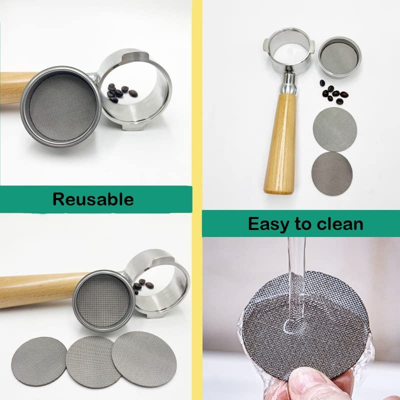 2Pcs Stainless Steel Espresso Puck Screen，58.5Mm Puck Screen Keep Shower Screen Clean for Espresso Portafilter image number 5