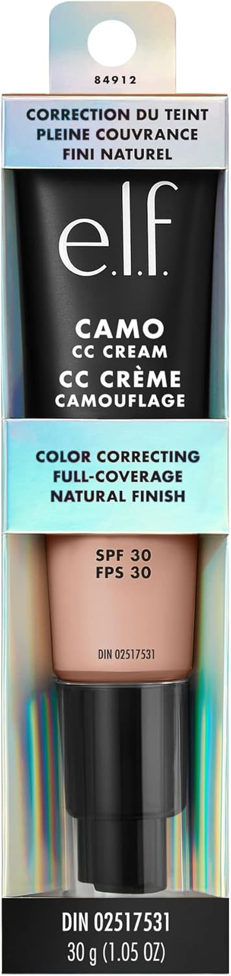 (Fair 150 C) - E.L.F. Camo CC Cream Colour Correcting Full Coverage Foundation with SPF 30 Fair 150 C 31Ml (30G) image number 2