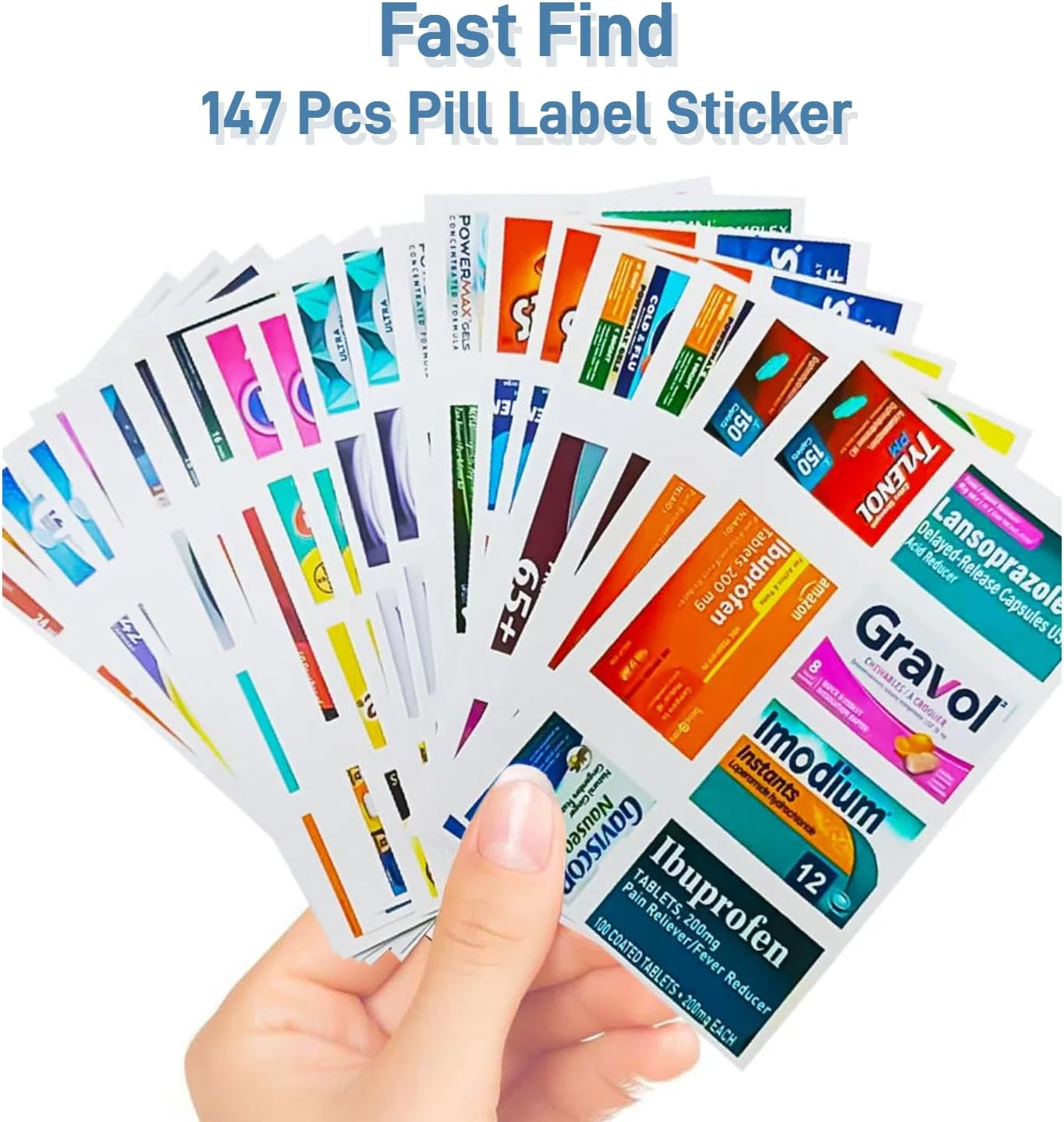 DIY Pocket Pharmacy with Medicine Labels Travel Daily Pill Container Mini Medication