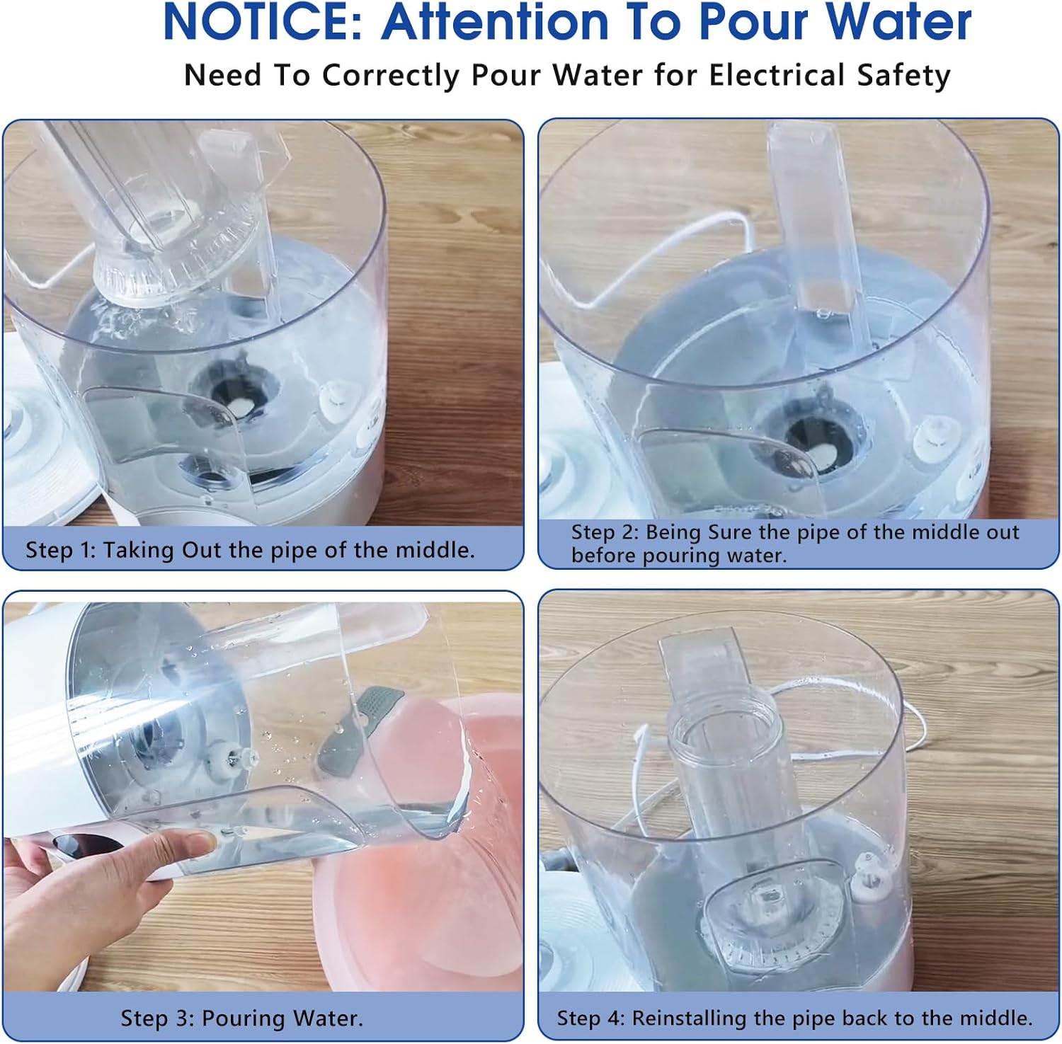 Air Humidifier for Whole House Room, 4L Ultrasonic Cool Mist Humidifier for Large Room, Adjustable 360&deg; Knob, Auto Shut-Off, Aroma Diffuser, Essential Oil Function, Lower Noise, Humidify for Any Room. image number 1