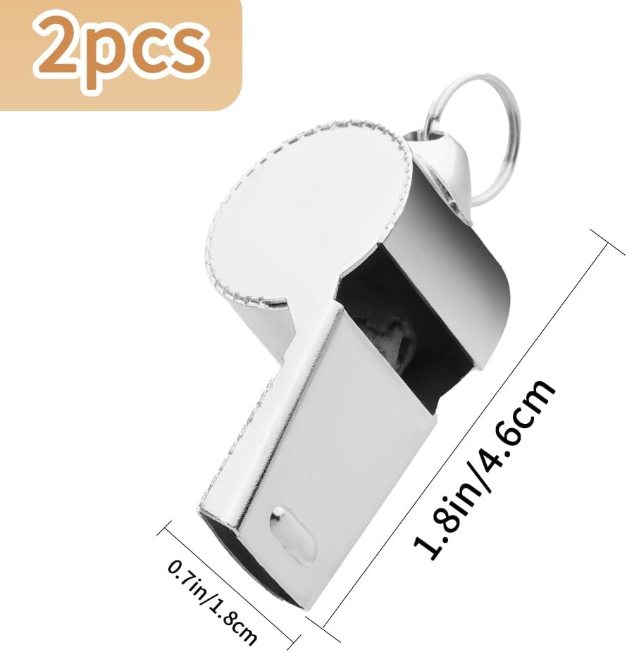 Bsofing Whistle, Coaches Whistle with Lanyard, Whistle for Coaches, Whistle for Teachers, Stainless Steel Sports Whistles, Loud Crisp Sound Whistles Great for Coaches, Referees, and Officials image number 6
