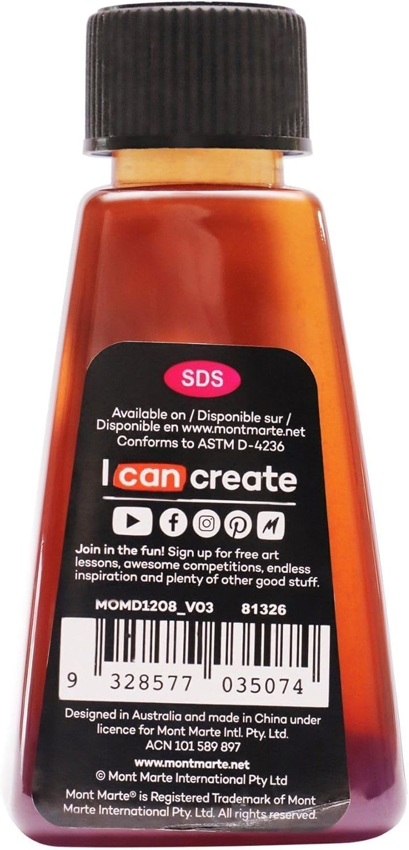 Mont Marte Thickened Linseed Oil 125 Ml image number 3