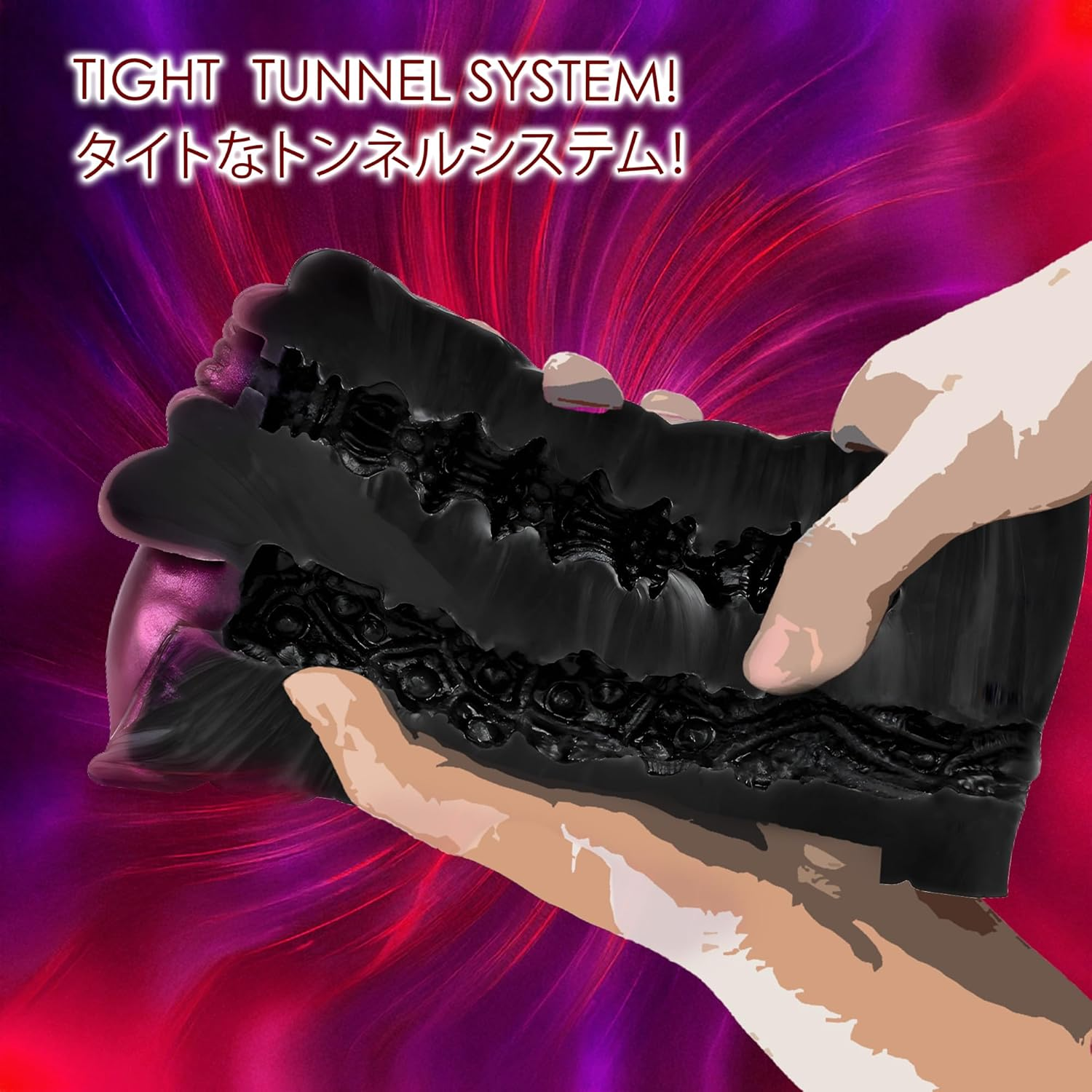 Male Masturbator Dual Hole Adult Toys Furry Masturbation Cup Faux-Fur Wrapped Onahole Pocket Masturbator Fluffy Flame Male Stroker Stimulation Sleeve for Men | OH-MO-008-F6177 image number 5