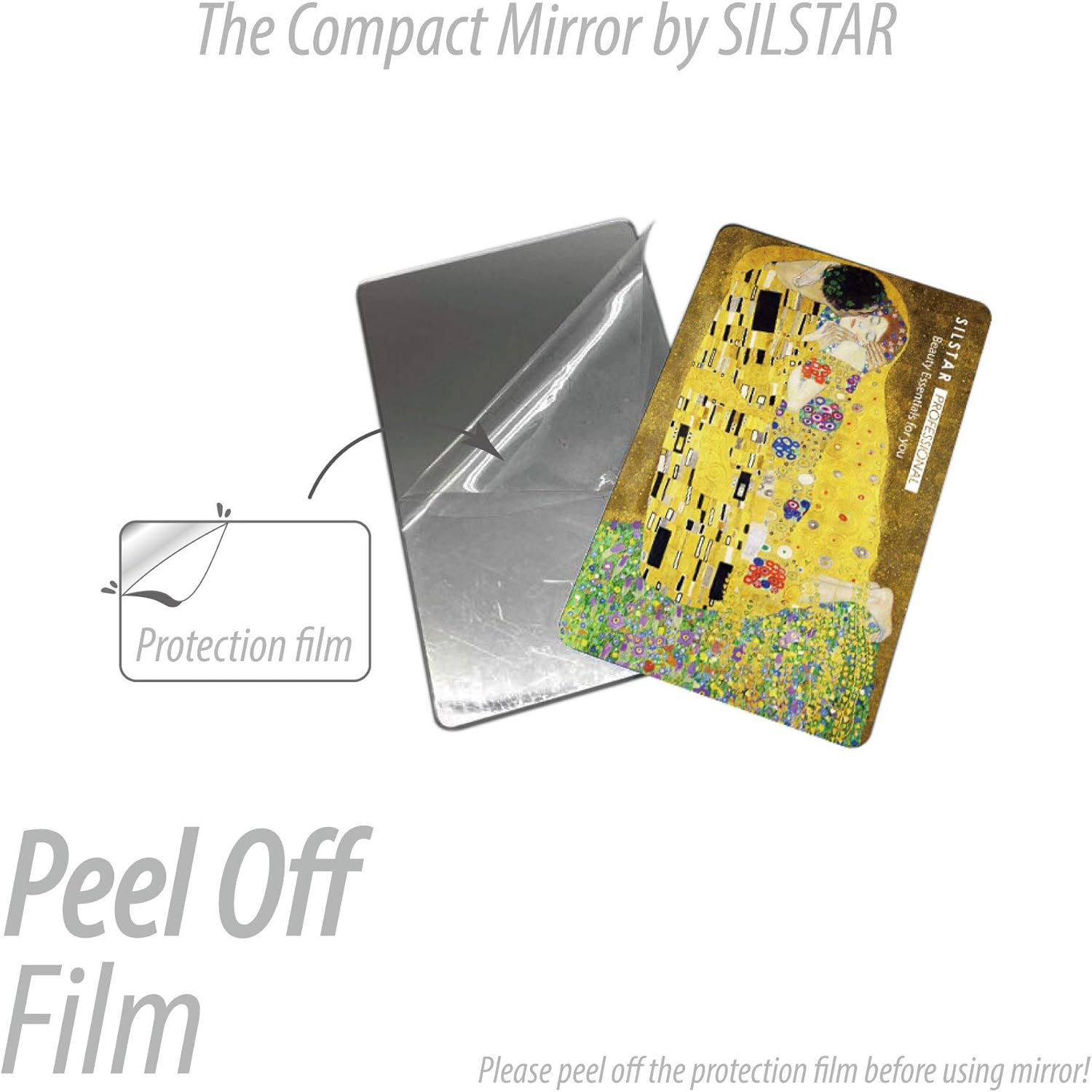SILSTAR PROFESSIONAL Compact Card Mirror, Unbreakable Acrylic Makeup Mirror (Grant Wood_American Gothic) 156
