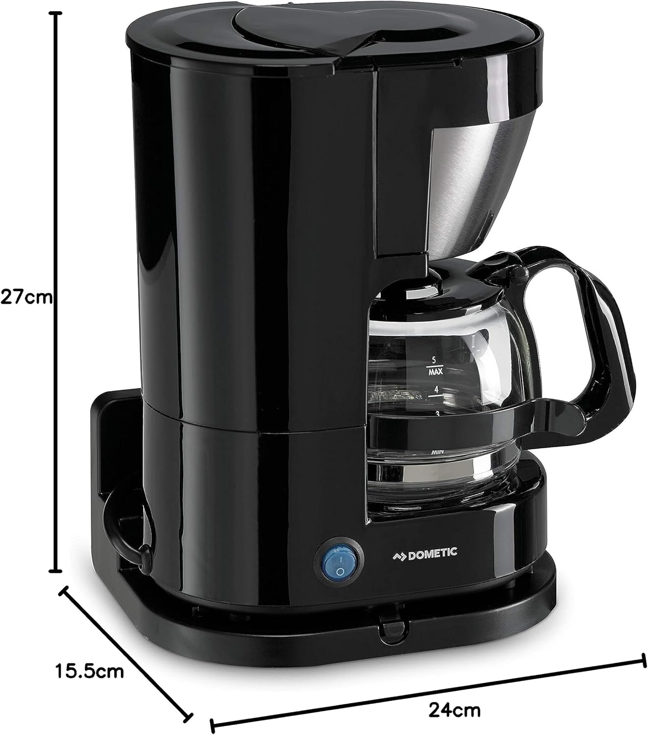 DOMETIC Perfectcoffee MC 052 Five Cup Coffee Maker, 12 V, Blue