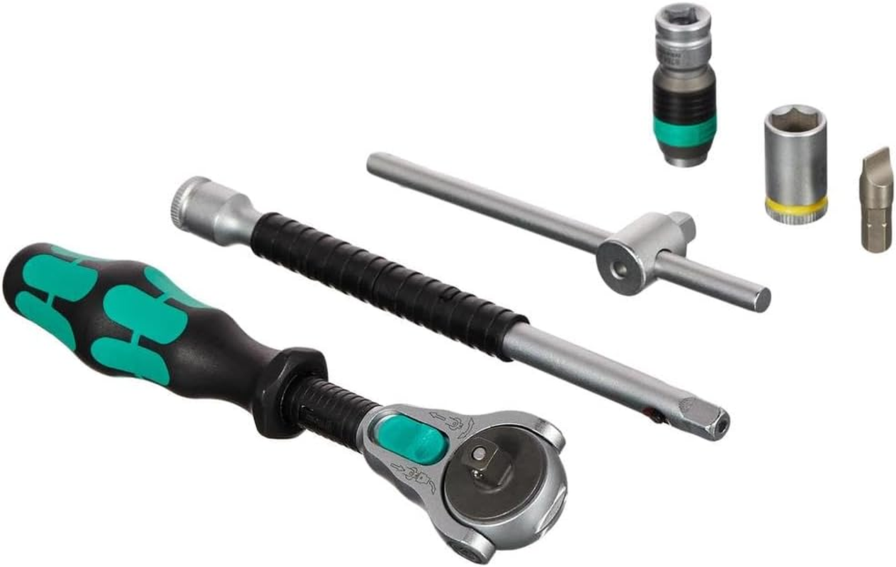 Wera 003533 8100 SA 2 Zyklop Ratchet Metric Socket Wrench 42 Piece Set, 1/4 Inch Drive image number 1