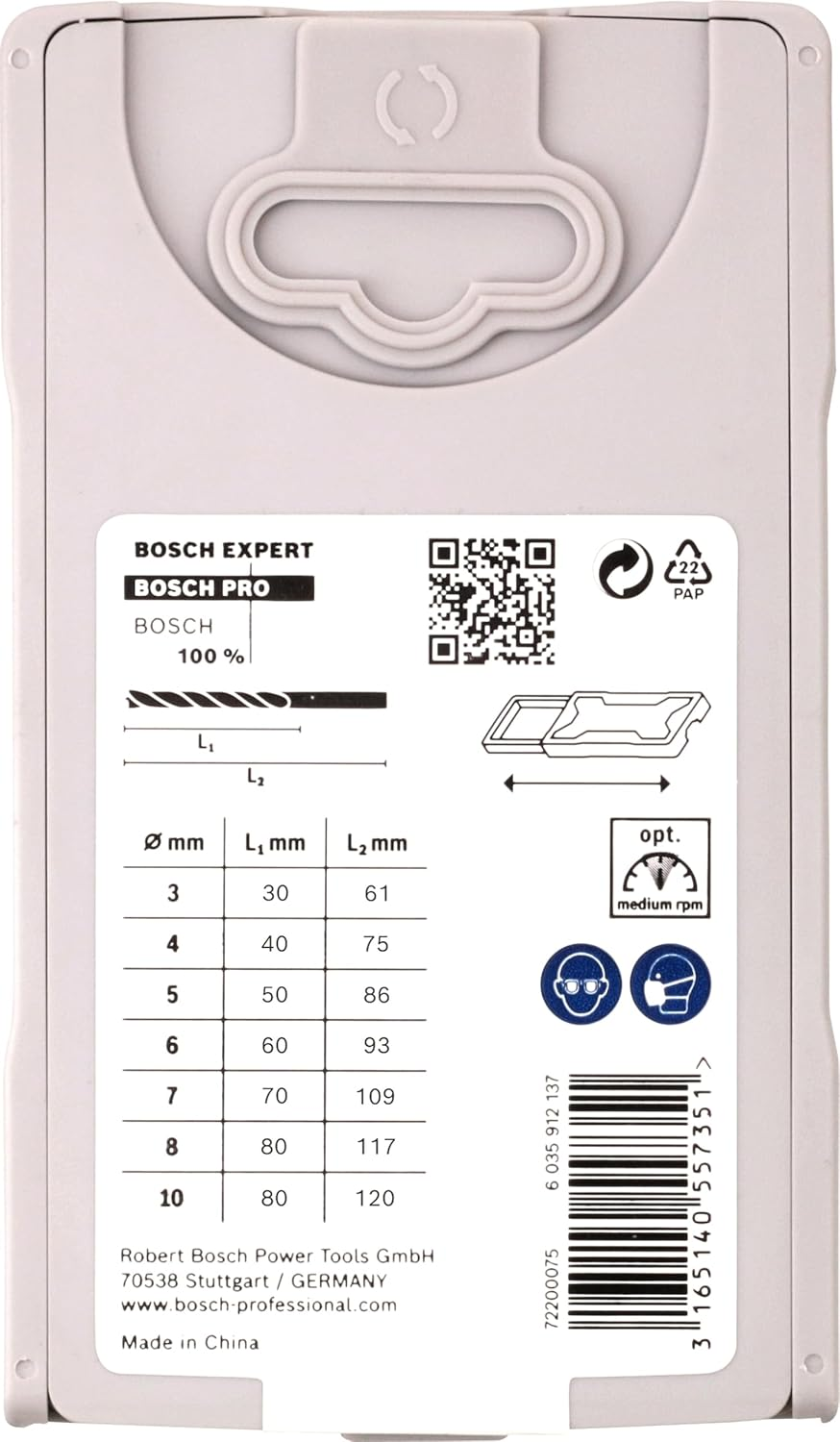 Bosch 2607017034 Wood X-Pro Drill Bit Set, Black/Silver image number 2
