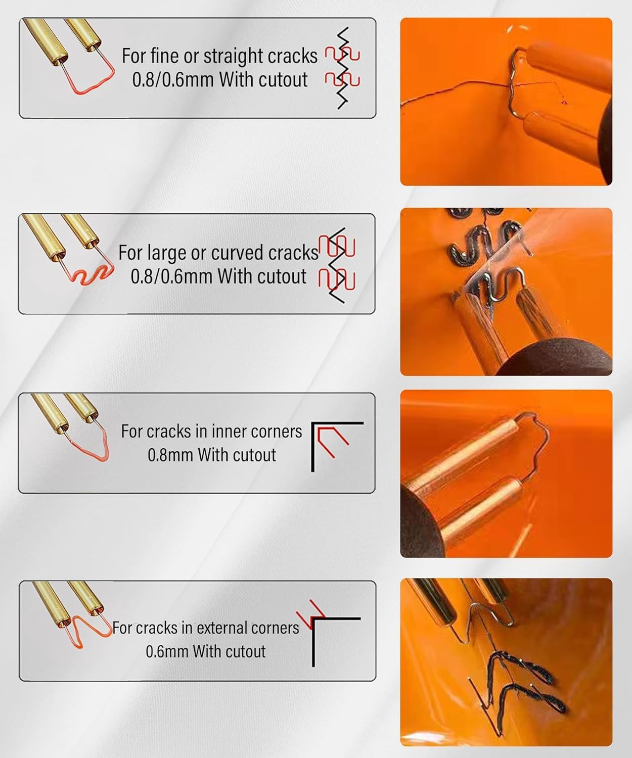 Automotive Plastic Repair Machine Welding Hot Stapler, 1200PCS Welder Staples with Storage Box, Welding Rods Hot Staple Repair Machine,Plastic Welding Kit for Repair Machine Car Bumpers