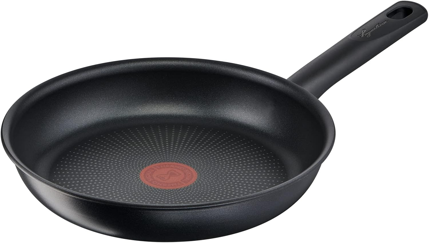 Lagostina Rigenera Green Non-Stick Pan Made of 100% Recycled Aluminium, Diameter 24 Cm, Induction Gas and Oven, Cooking Indicator Thermal Signal, Scratch-Resistant Coating, Ergonomic Handle image number 2